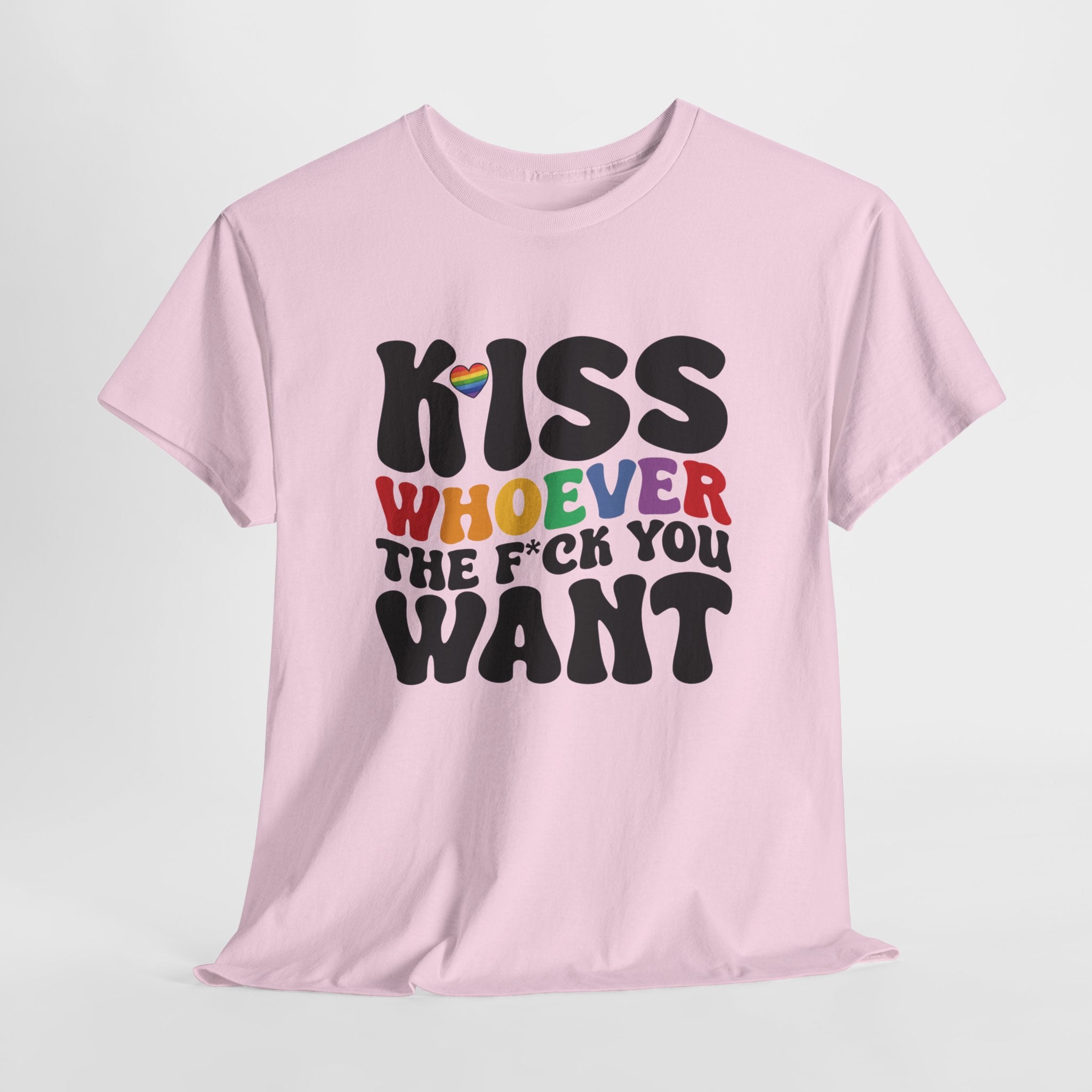 Gay Pride T-shirt - Kiss whoever the f*ck you want - Oversized #34