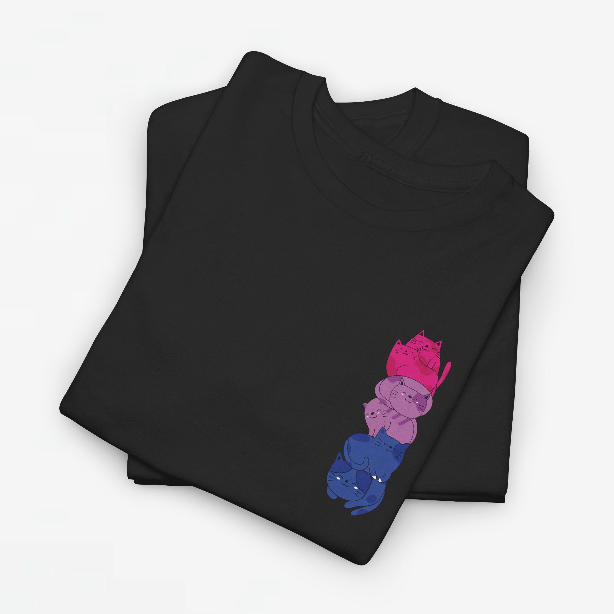 Gay Pride T-shirt - Katten Bi Vlag - Oversized #49