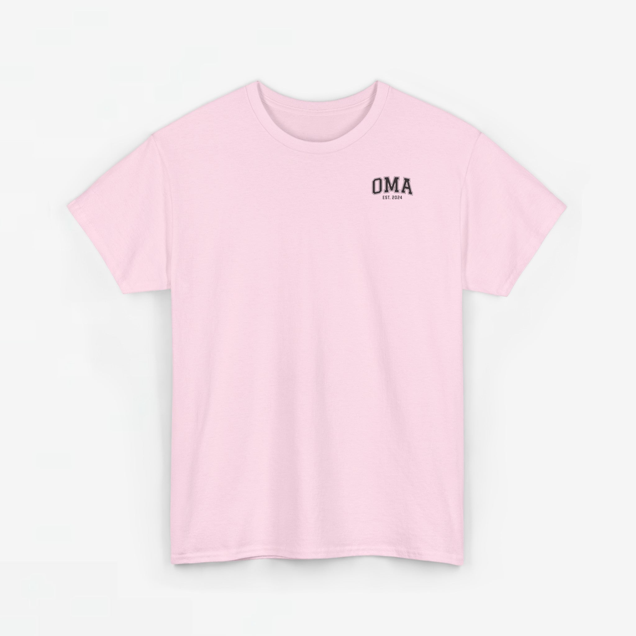 Gepersonaliseerde Moederdag Mama Cadeau - T-shirt - OMA kleine print - EST [Jaar]