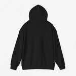 Zwarte oversized hoodie met capuchon en gladde achterkant