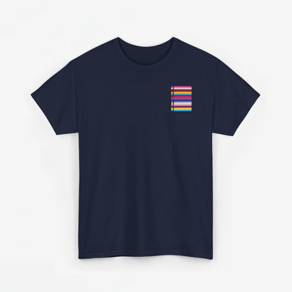 Gay Pride T-shirt - LGBTQ+ Vlag Human - Back Print - Oversized #12