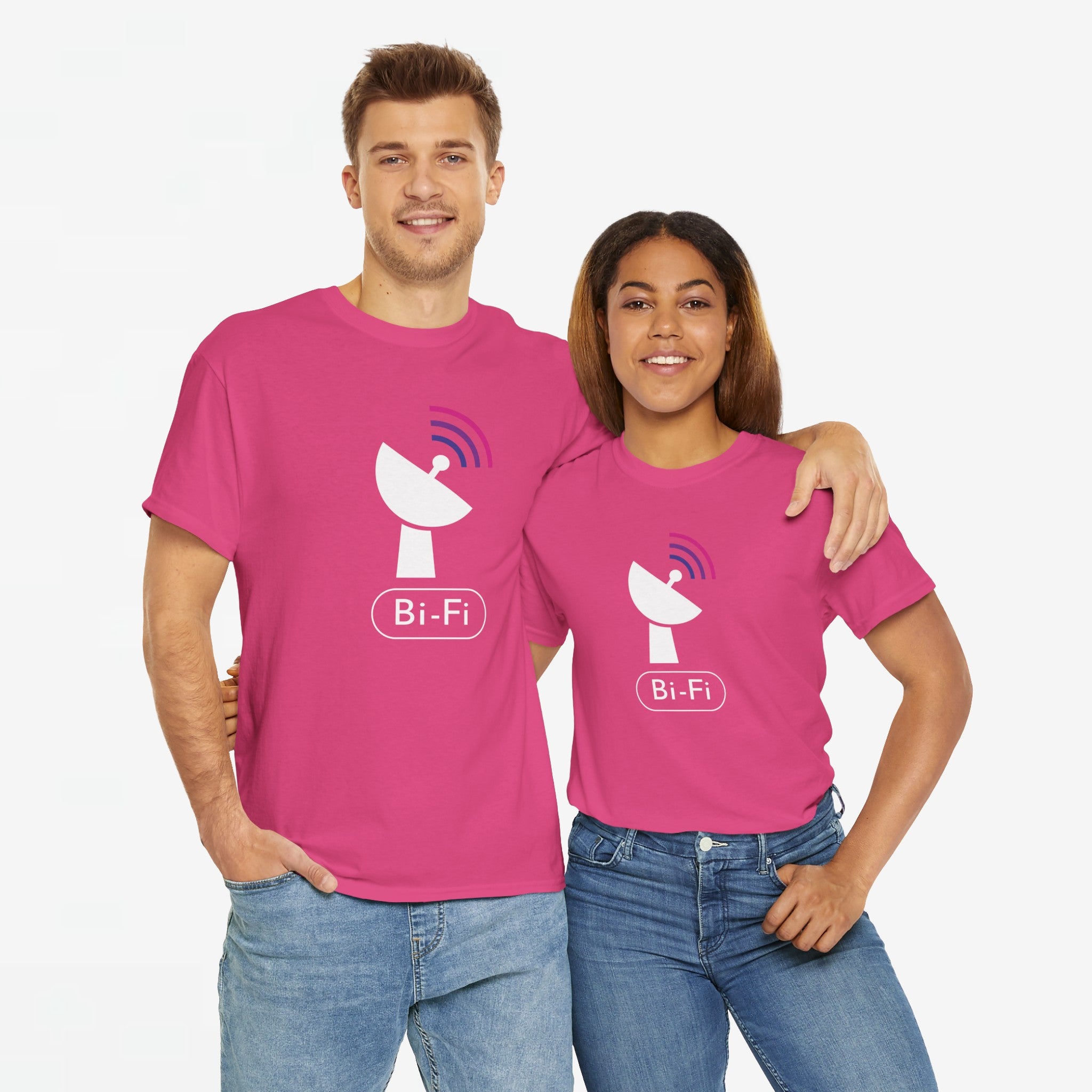Gay Pride T-shirt - Bi Fi - Oversized #58
