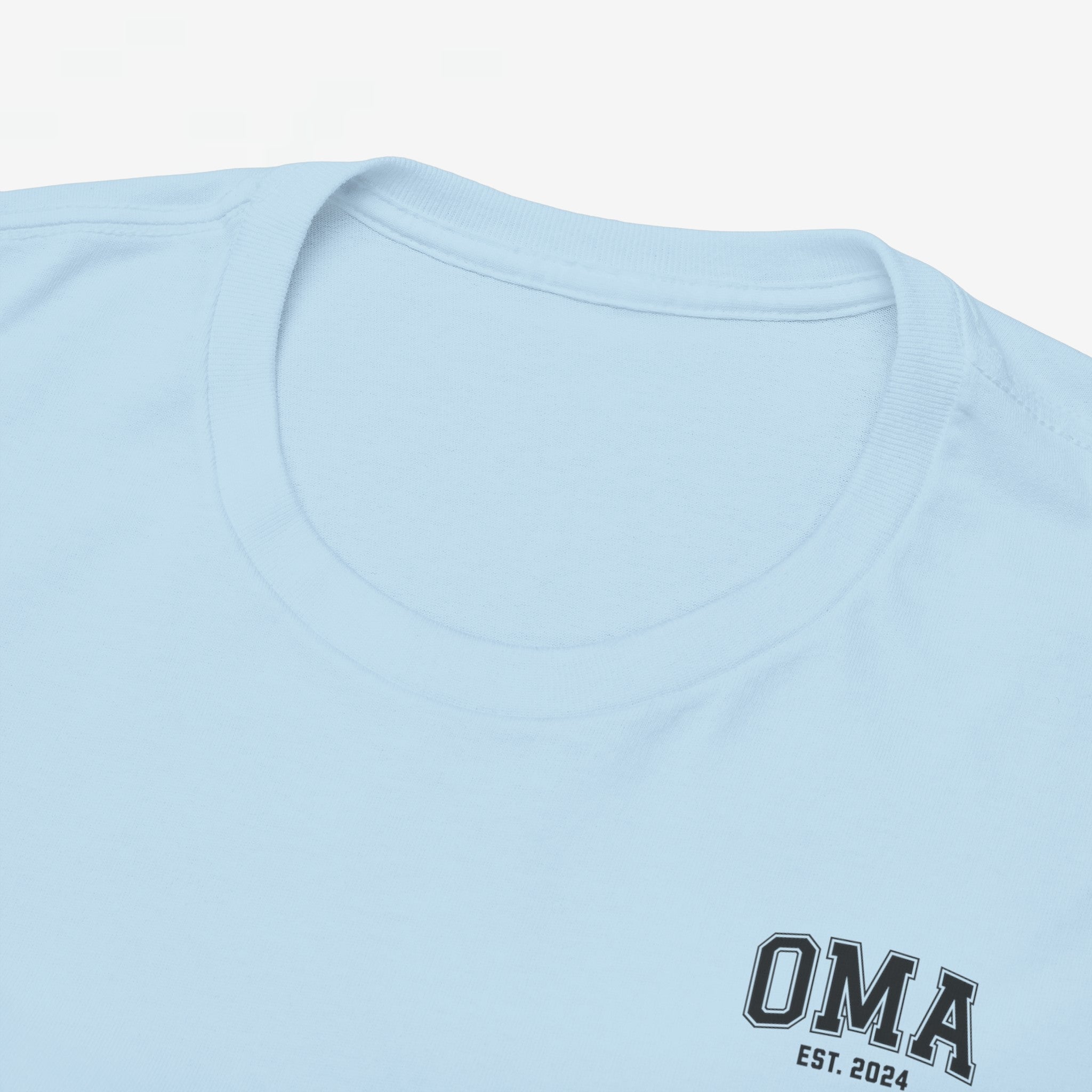 Gepersonaliseerde Moederdag Mama Cadeau - T-shirt - OMA kleine print - EST [Jaar]