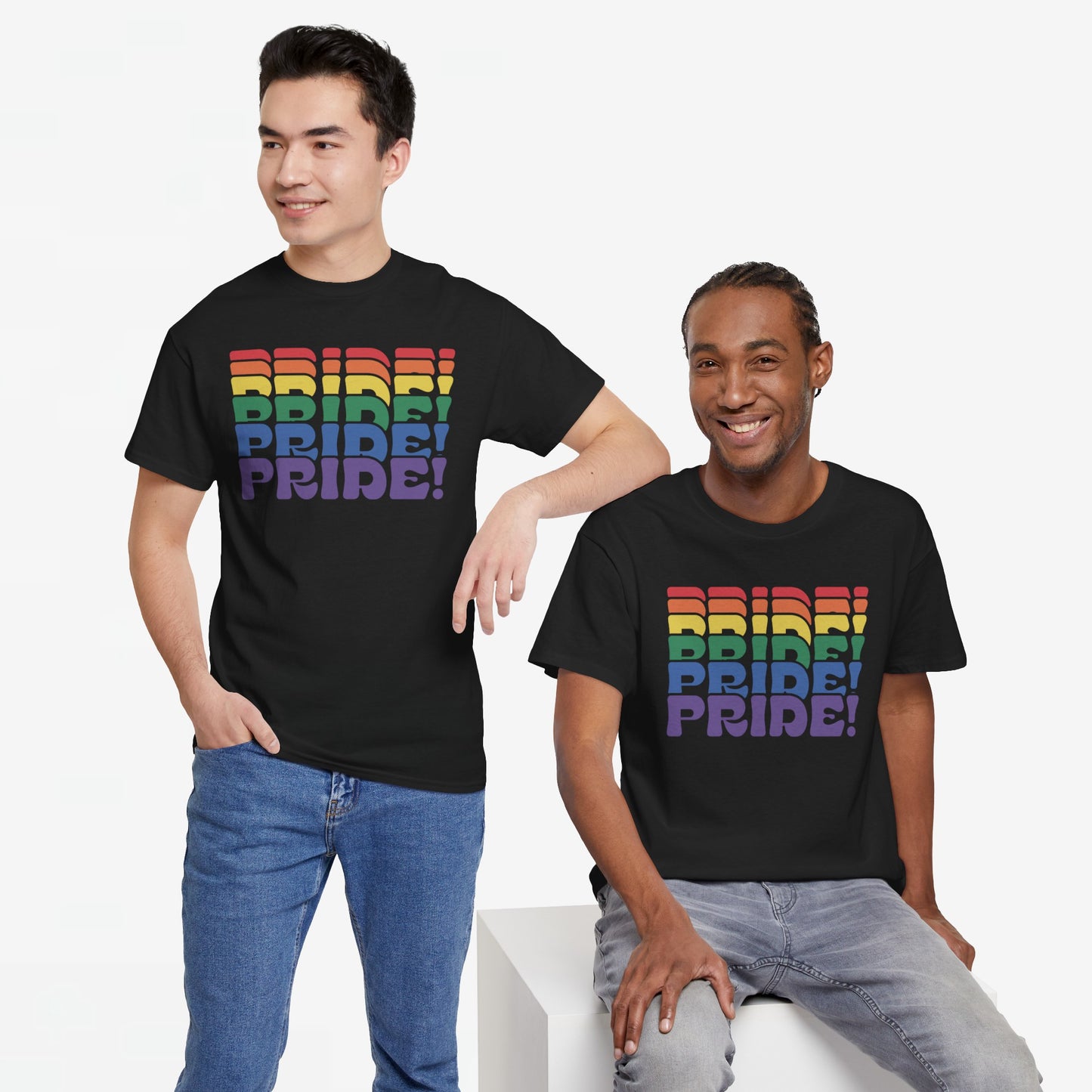 Gay Pride T-shirt - PRIDE! - Oversized #46