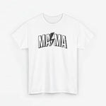Wit T-shirt met MA$MA-graphic op de borst.