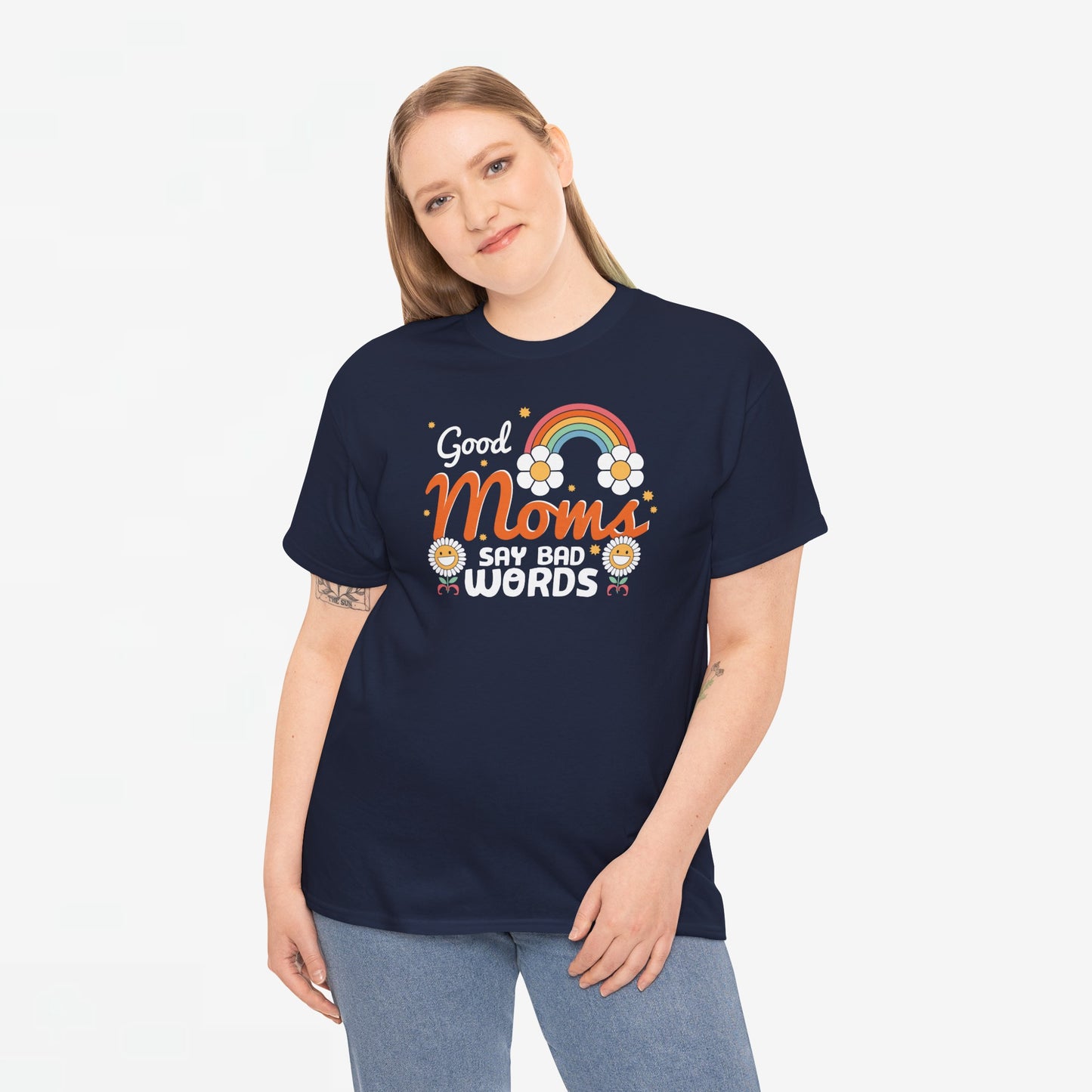 Moederdag Mama Cadeau - T-shirt - Good Moms Say Bad Words - Oversized - #38