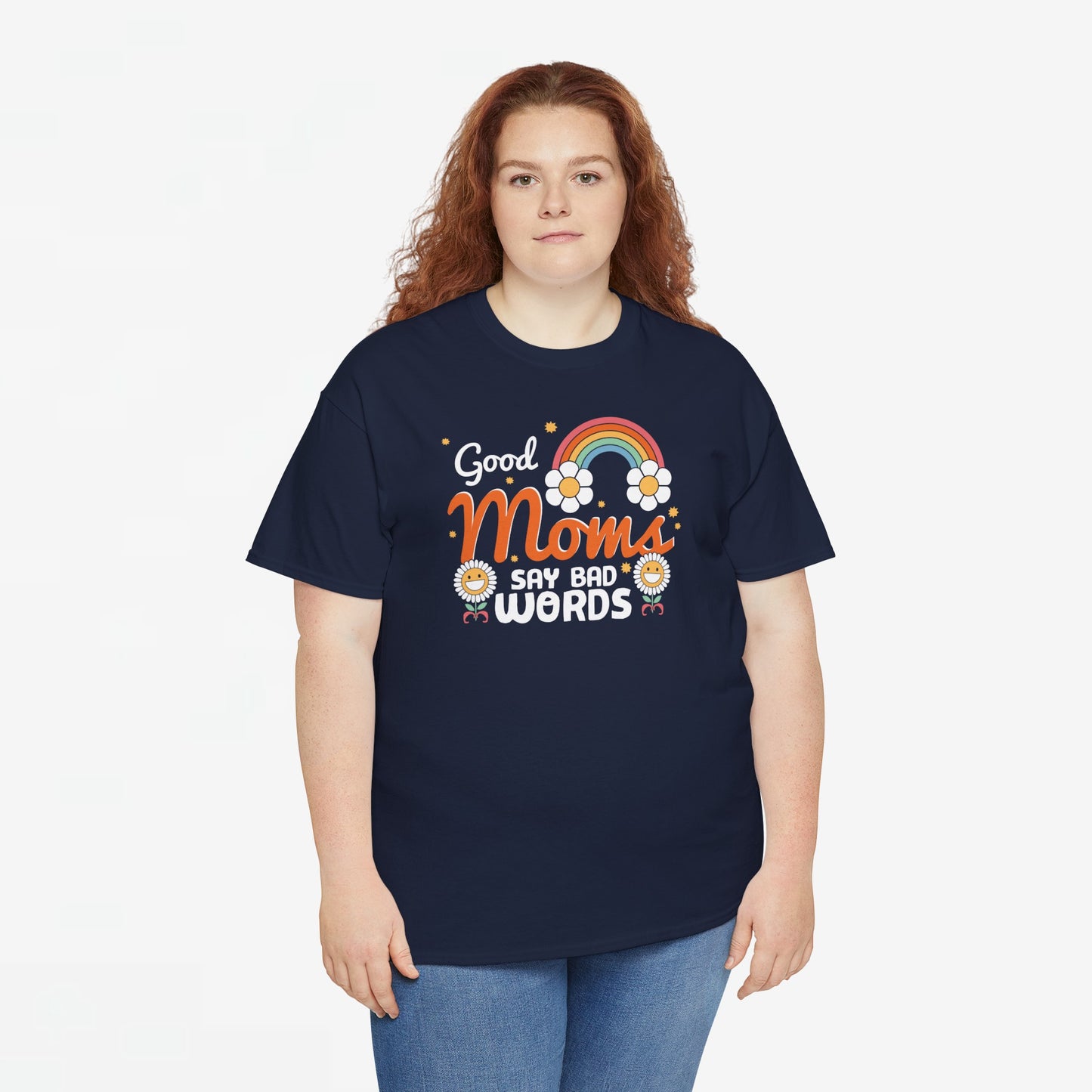 Moederdag Mama Cadeau - T-shirt - Good Moms Say Bad Words - Oversized - #38
