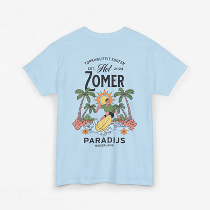 Zomer T-shirt voor Dames - Skrrtshirt Zomervakantie Oversized Tee #10 - Zomer Paradijs