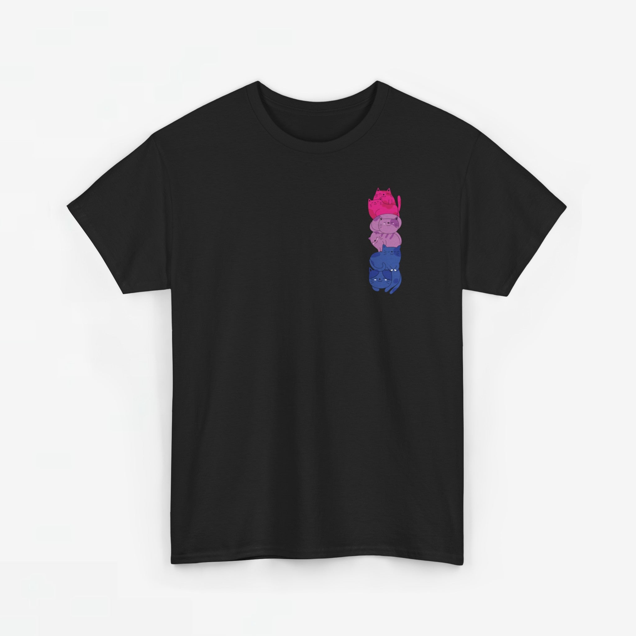 Gay Pride T-shirt - Katten Bi Vlag - Oversized #49