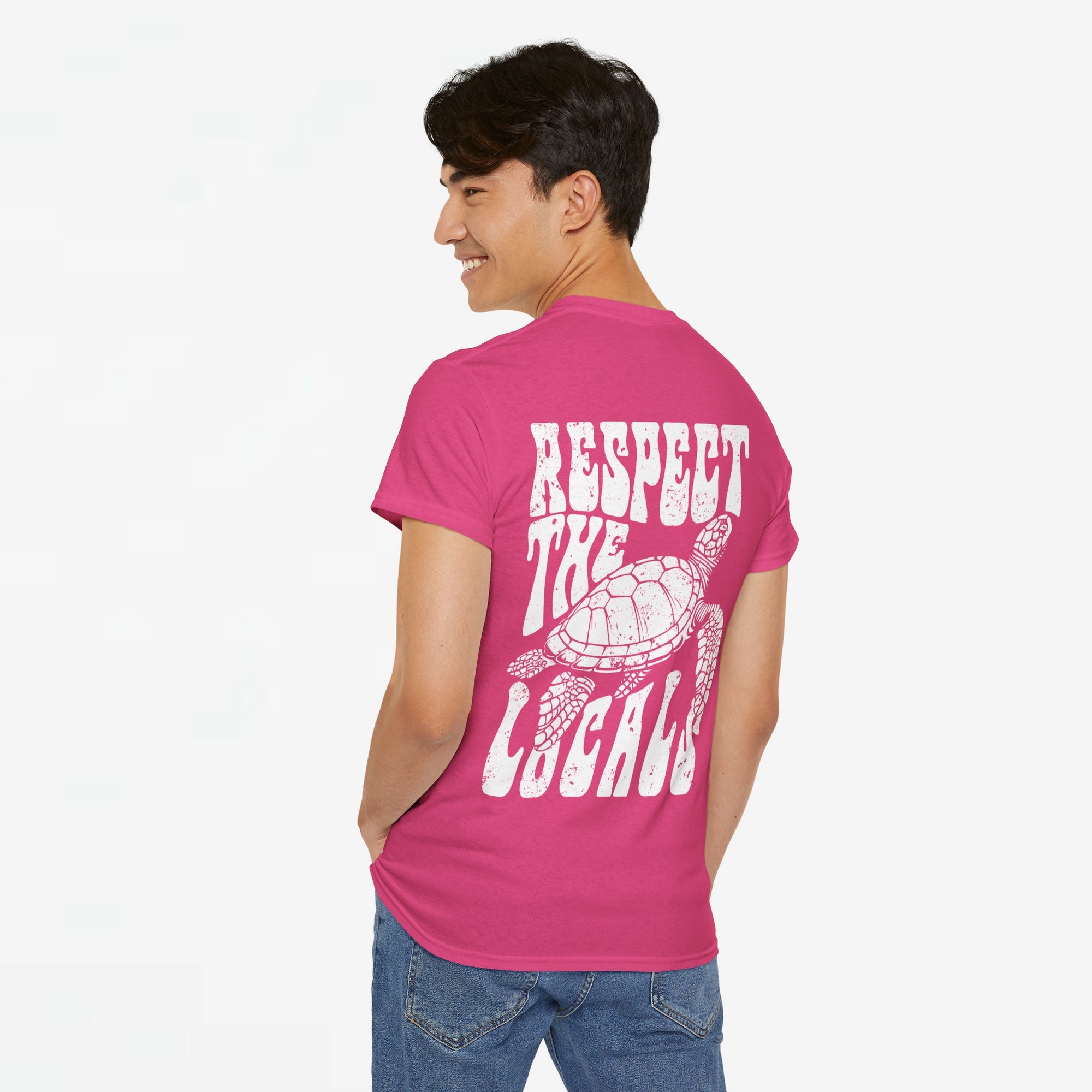 Zomer T-shirt voor Heren - Skrrtshirt Zomervakantie Oversized Tee #12 - Respect the locals