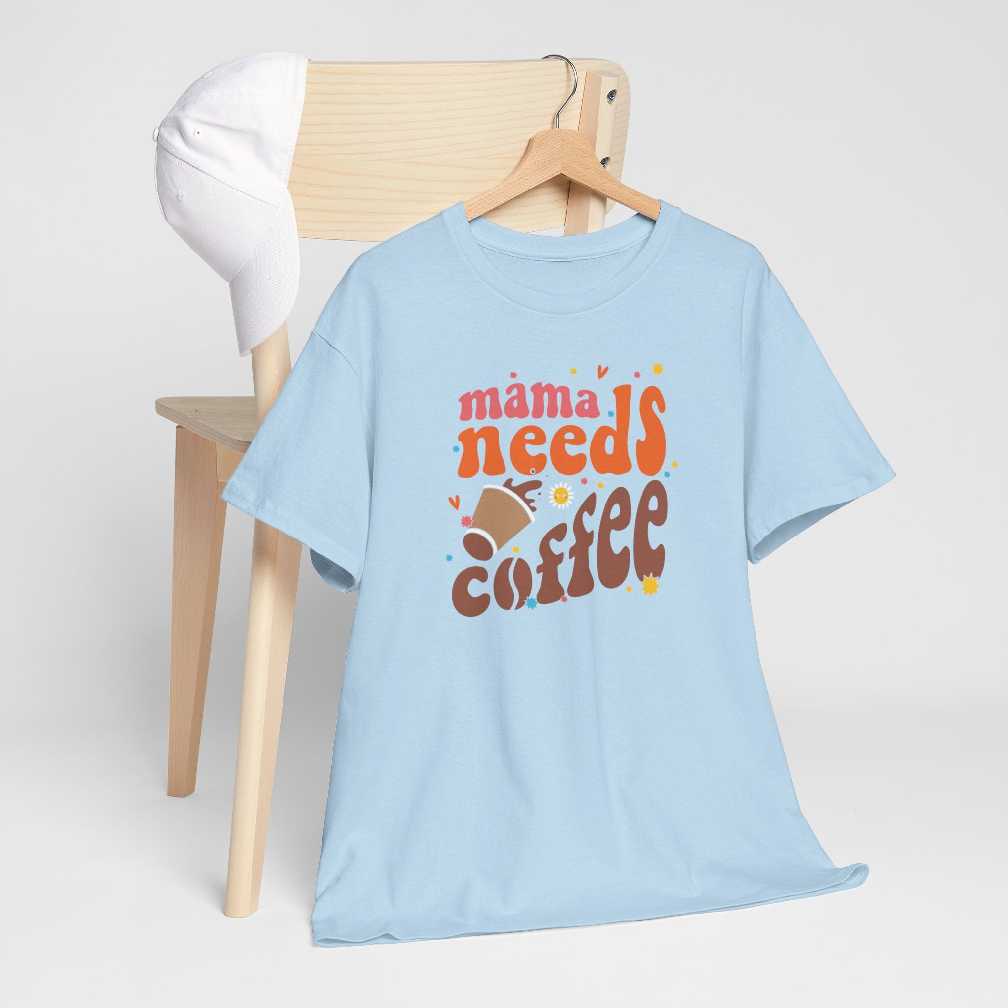 Moederdag Mama Cadeau - T-shirt - Mama Needs Coffee - Oversized - #22