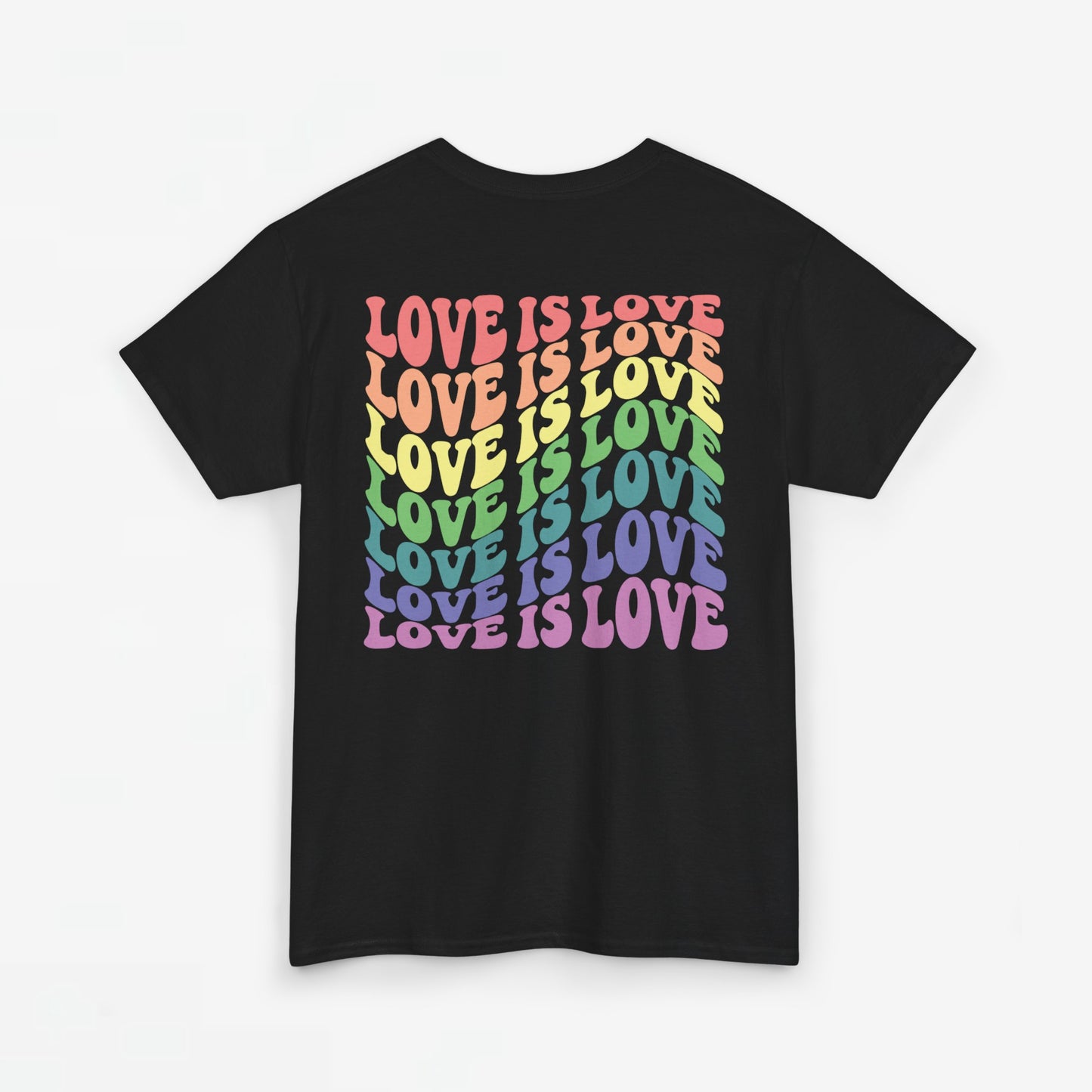 Gay Pride T-shirt - Love is Love - Back Print - Oversized #7