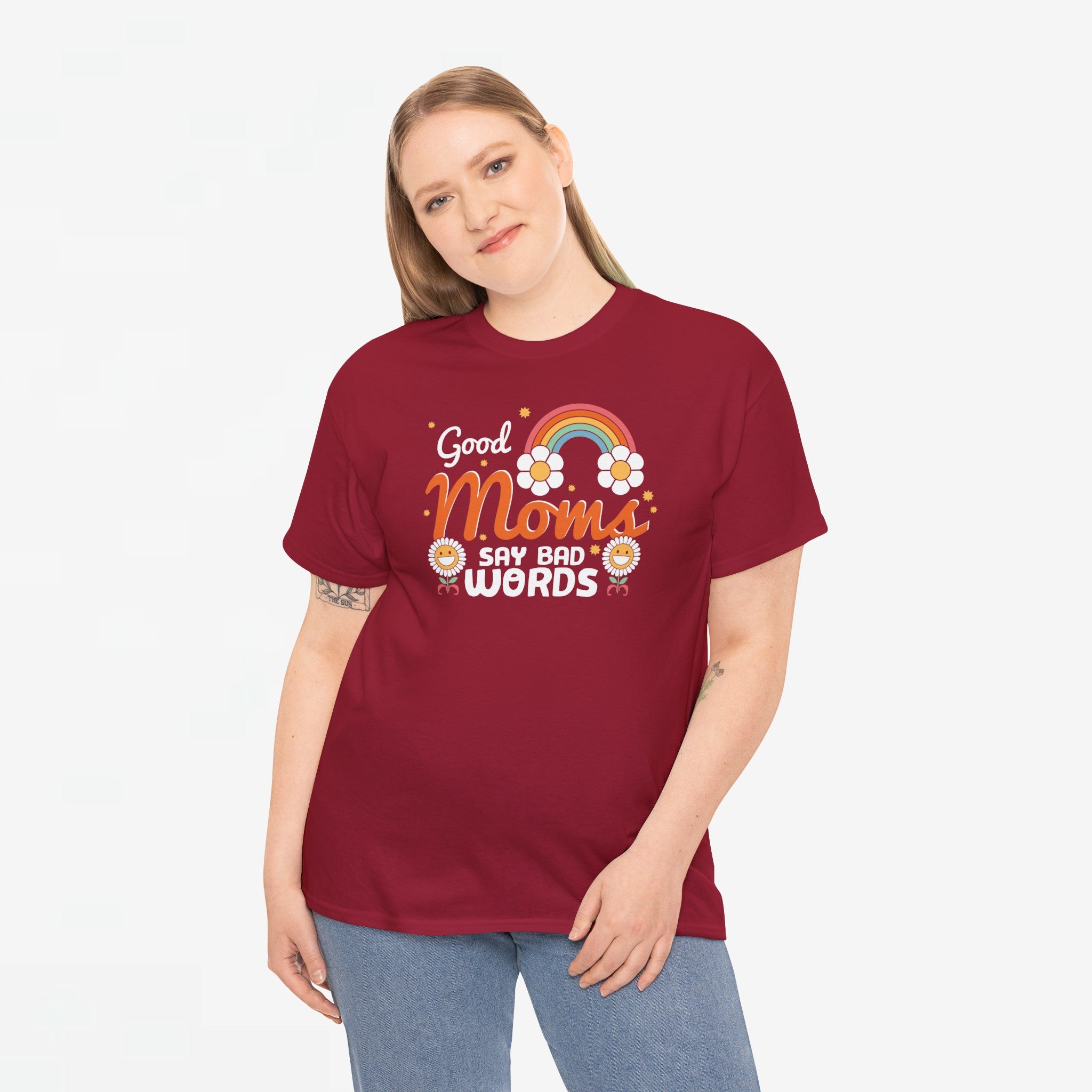 Moederdag Mama Cadeau - T-shirt - Good Moms Say Bad Words - Oversized - #38