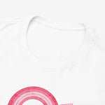 Wit oversized T-shirt voor mama met ronde hals en roze “BESTE MAMA”-print