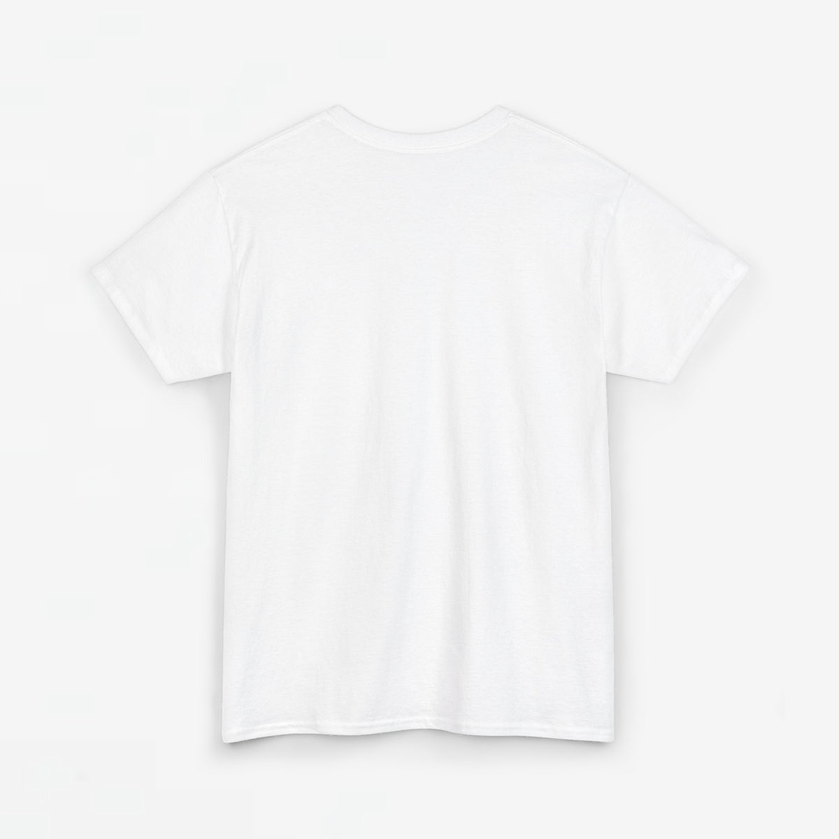 Wit oversized T-shirt, effen aan de achterkant, ronde hals en korte mouwen