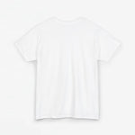 Wit oversized T-shirt, effen aan de achterkant, ronde hals en korte mouwen