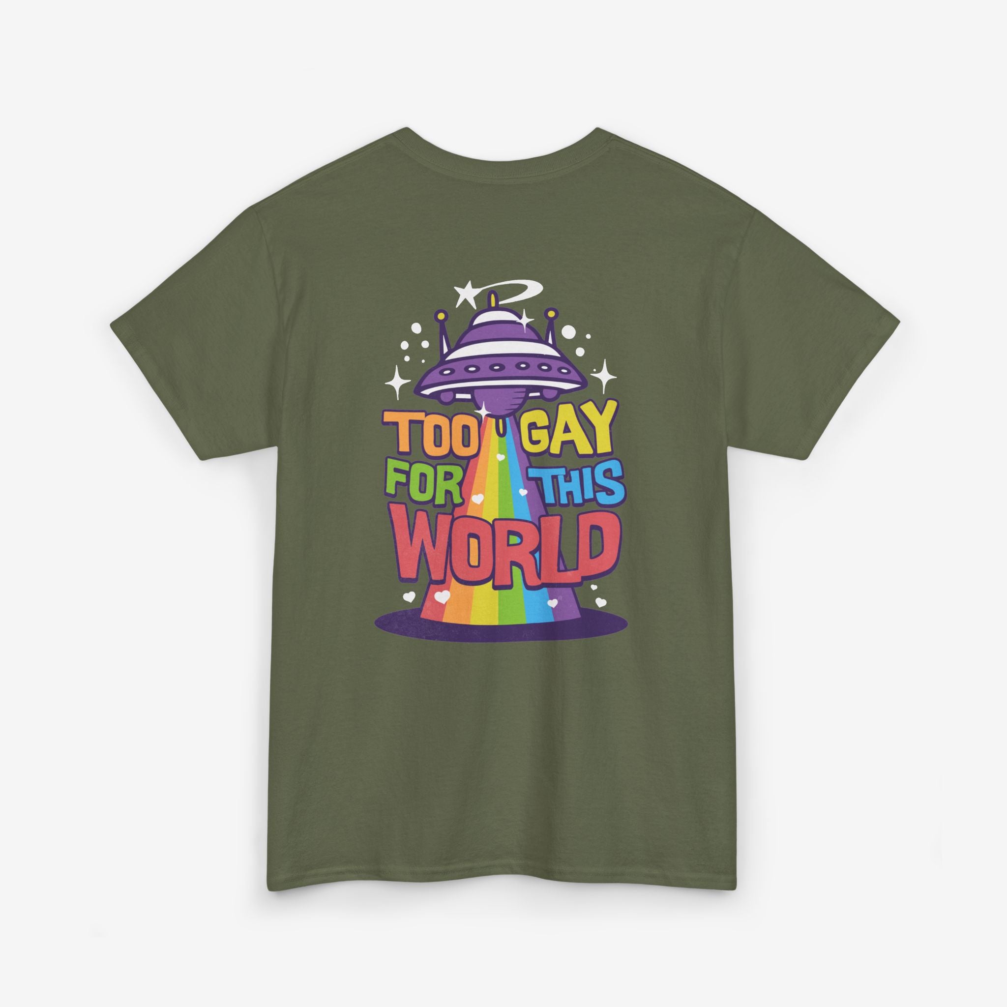 Gay Pride T-shirt - Too Gay For This World | SkrrtShirt