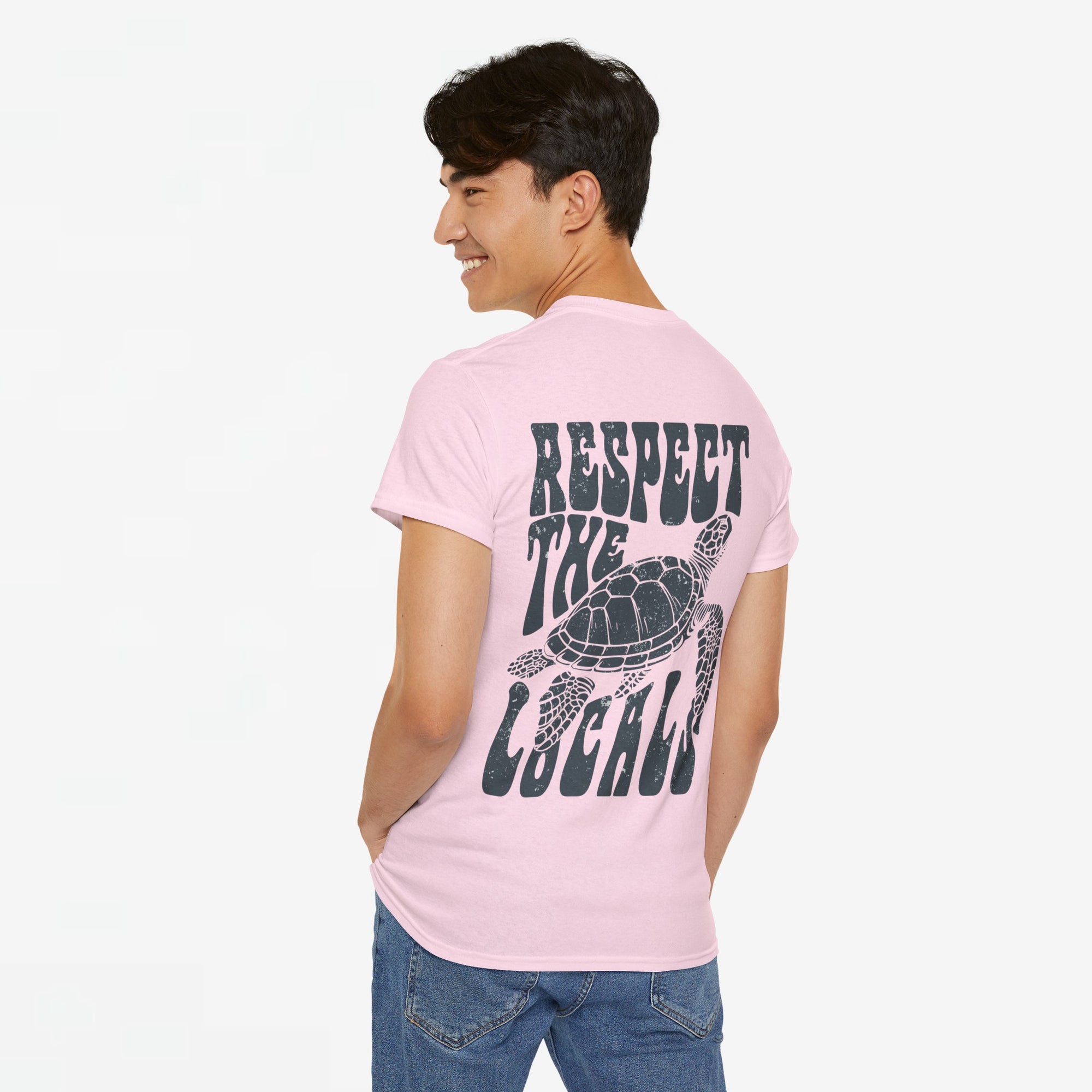 Zomer T-shirt voor Heren - Skrrtshirt Zomervakantie Oversized Tee #11 - Respect the locals