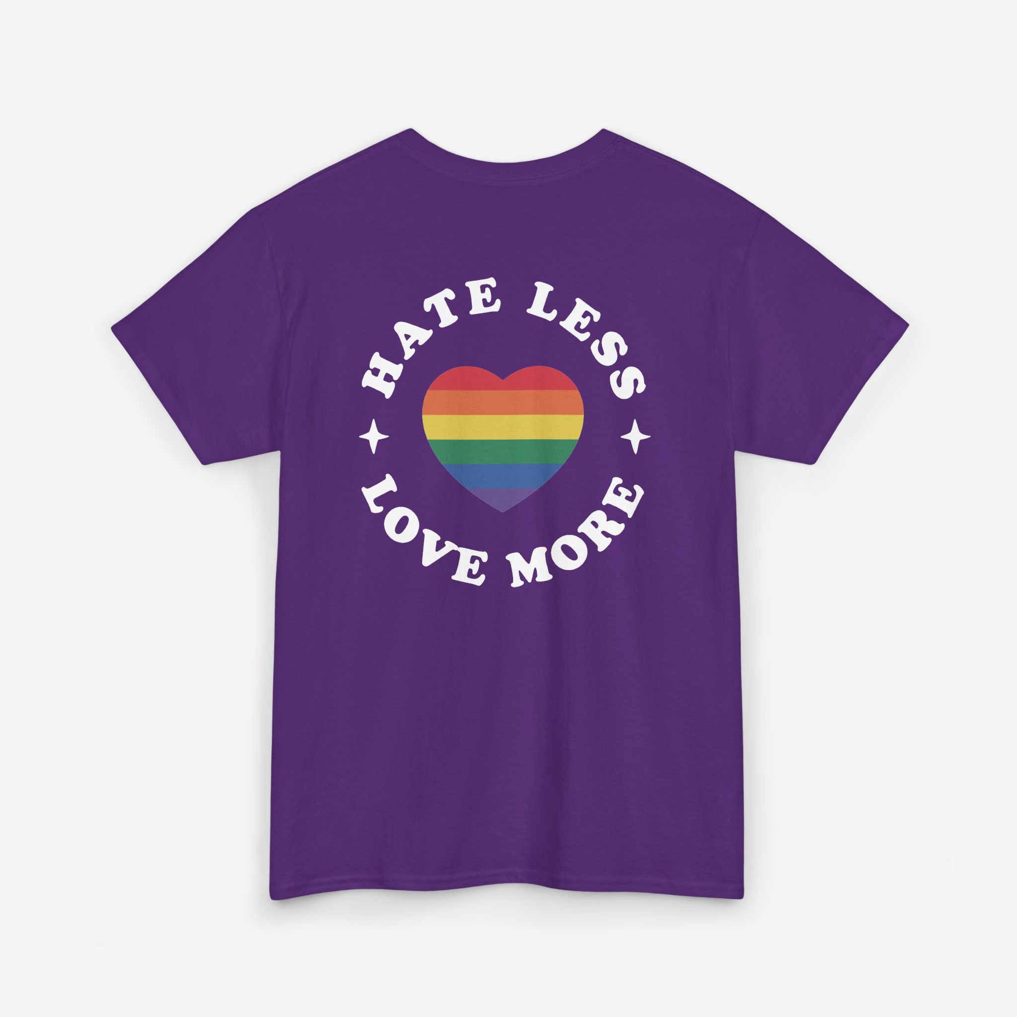 Gay Pride T-shirt - Hate Less Love More | SkrrtShirt