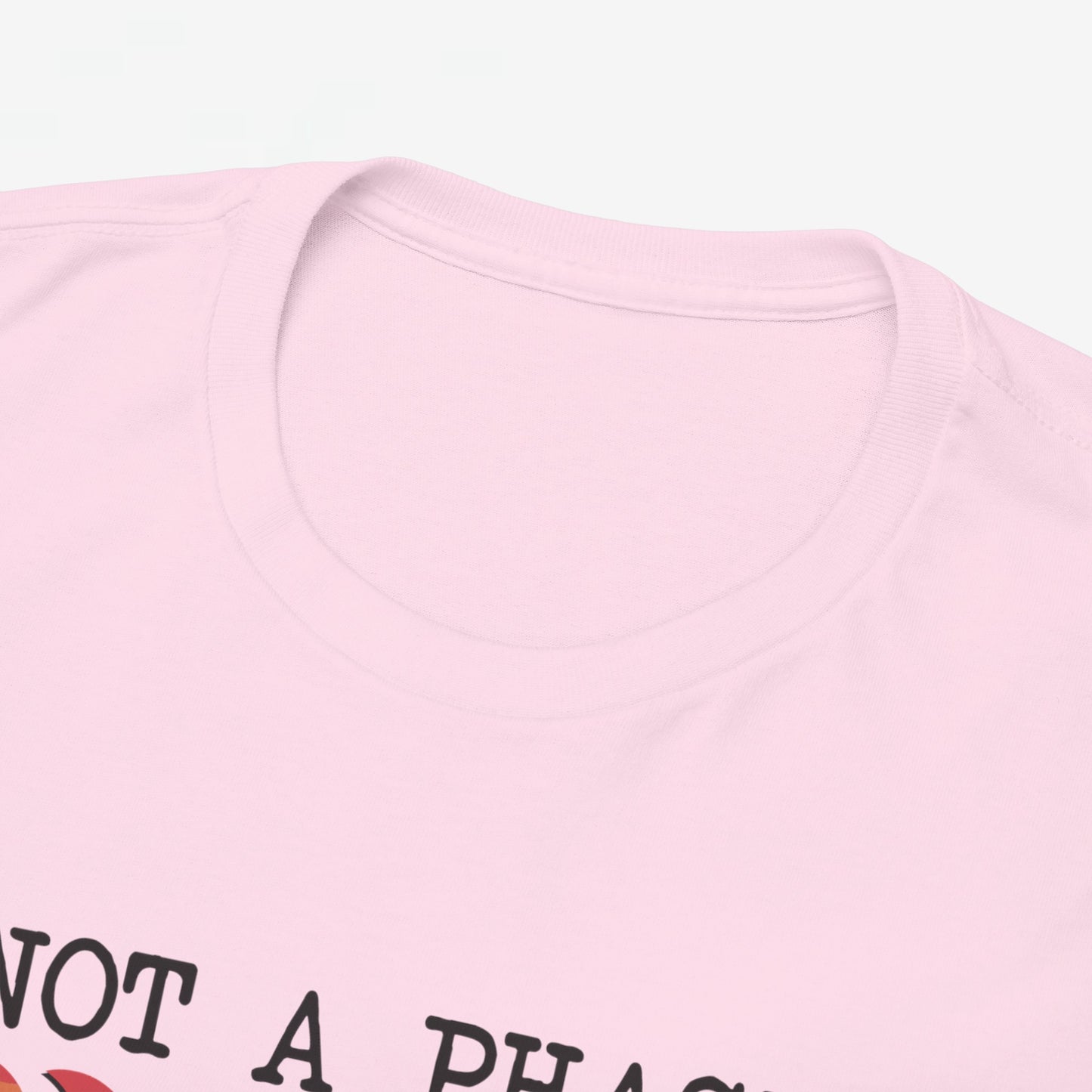 Gay Pride T-shirt - Not a phase (zwarte tekst) - Oversized #3