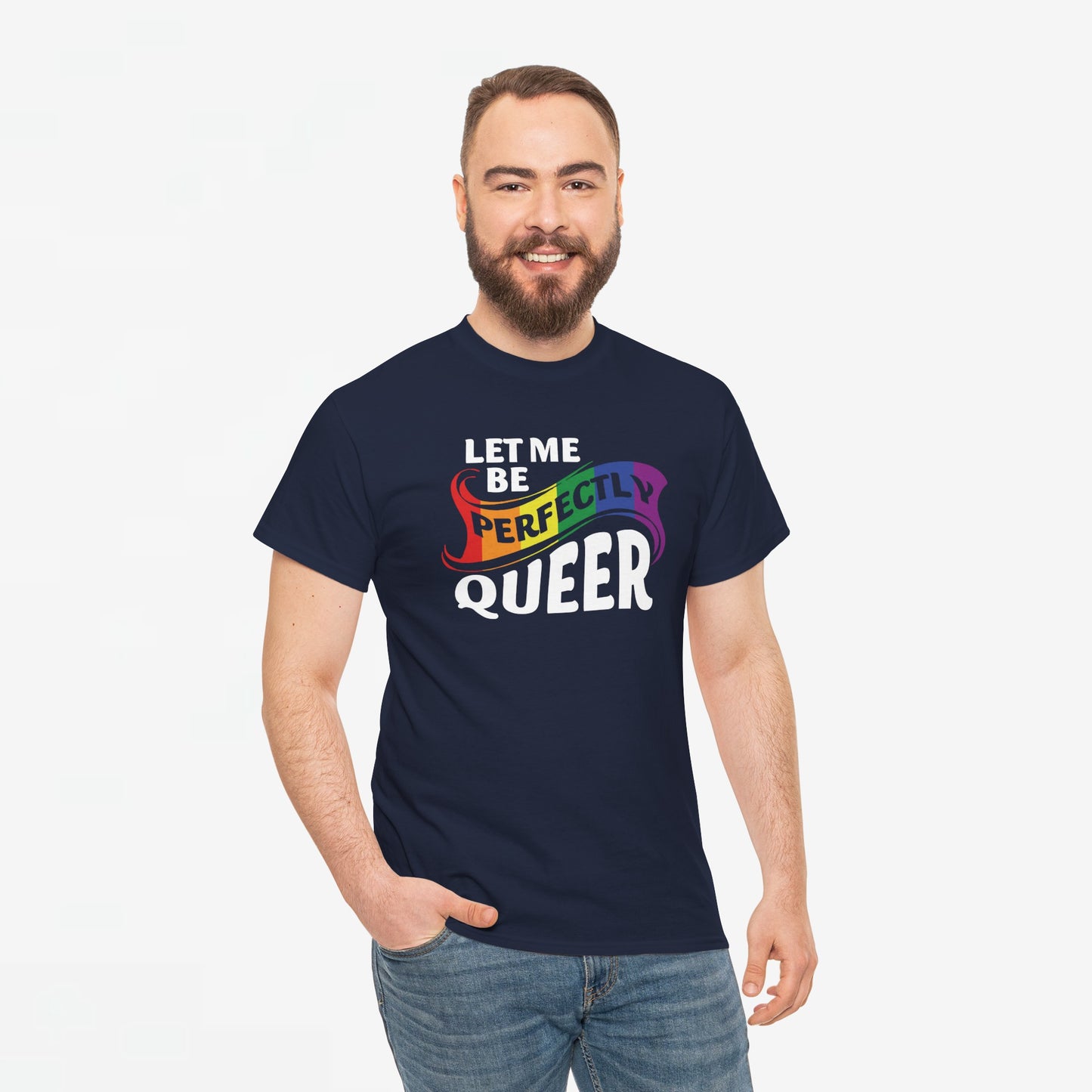 Gay Pride T-shirt - Let Me Be Perfectly Queer - Oversized #40