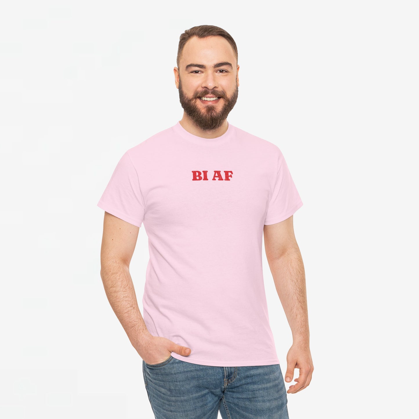 Gay Pride T-shirt -  BI AF - Oversized Tee