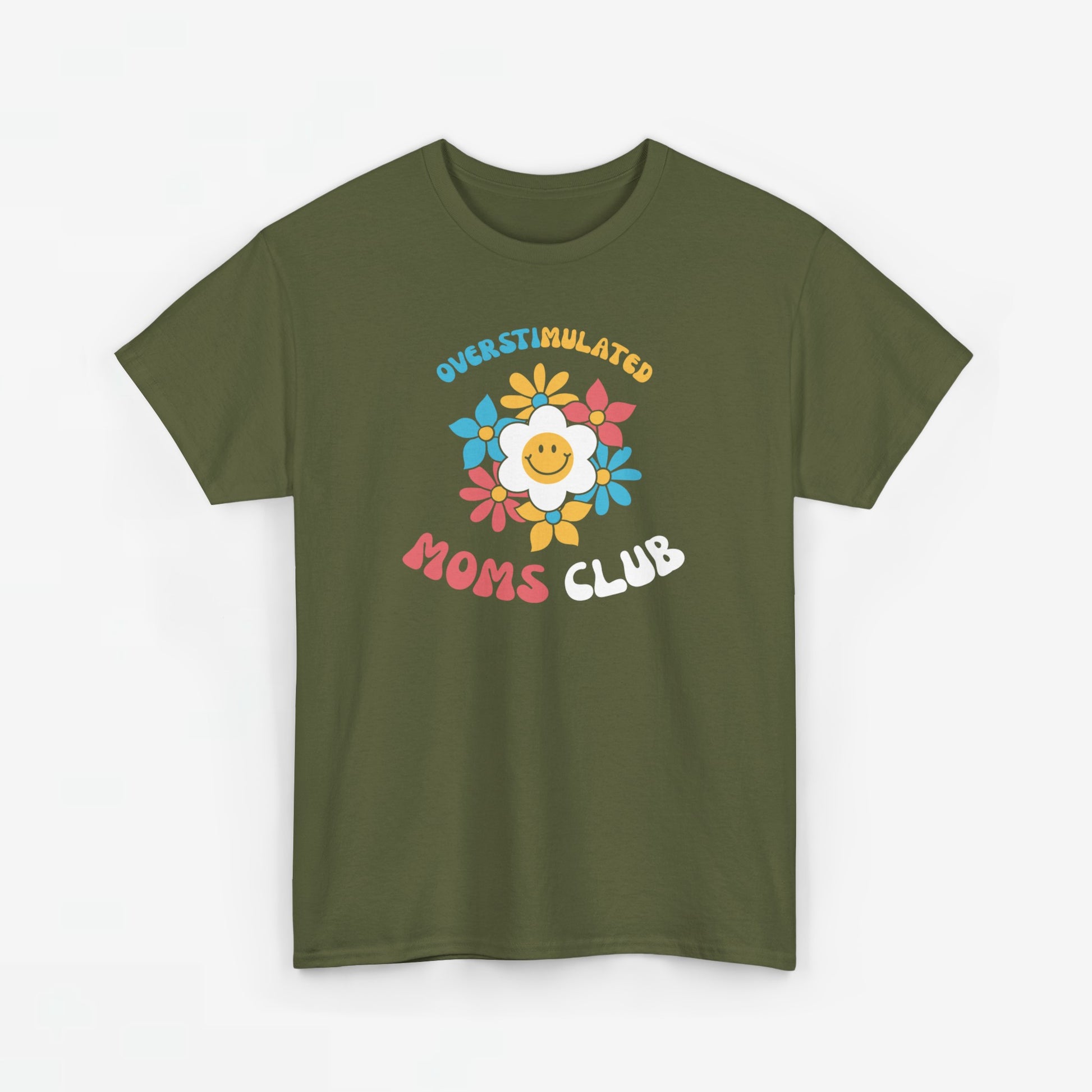 Mother's Day Mom Gift - T-shirt - Overstimulated Moms Club - Oversized - #43 