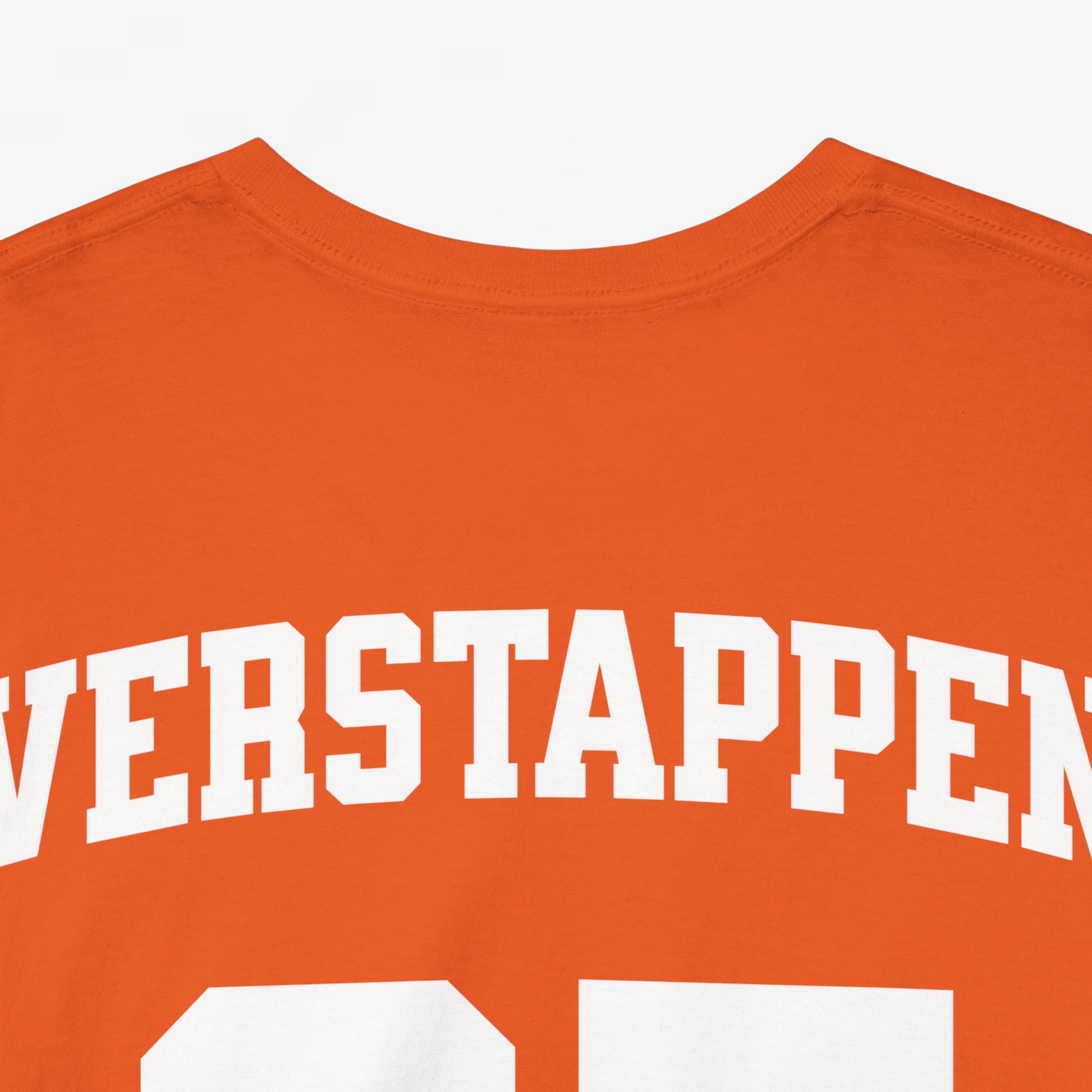 Oranje T-shirt voor EK, WK en Koningsdag - Personaliseer met Naam & Rugnummer - LEEUW (witte tekst)