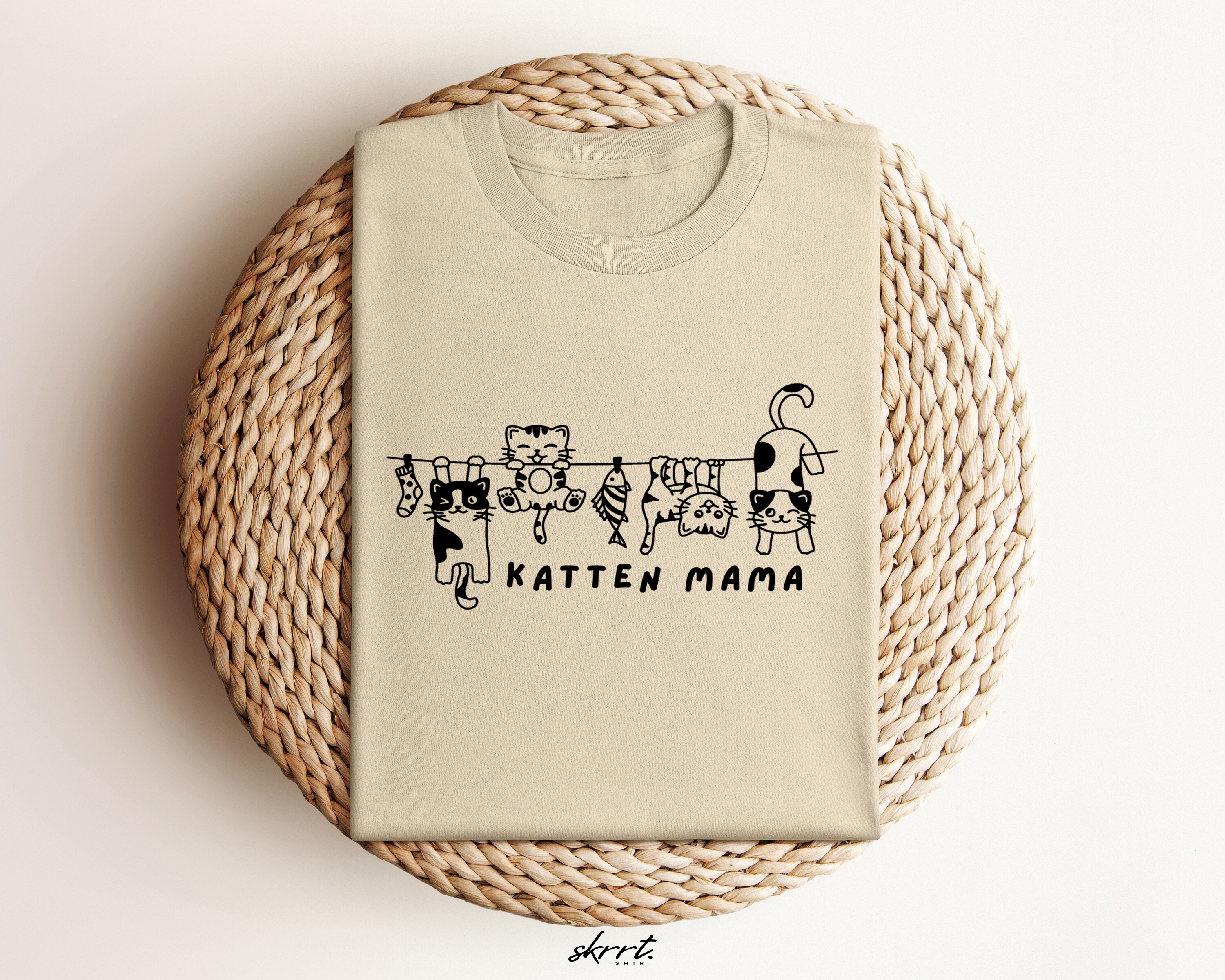Moederdag Mama Cadeau - T-shirt - Katten Mama - Oversized - #63