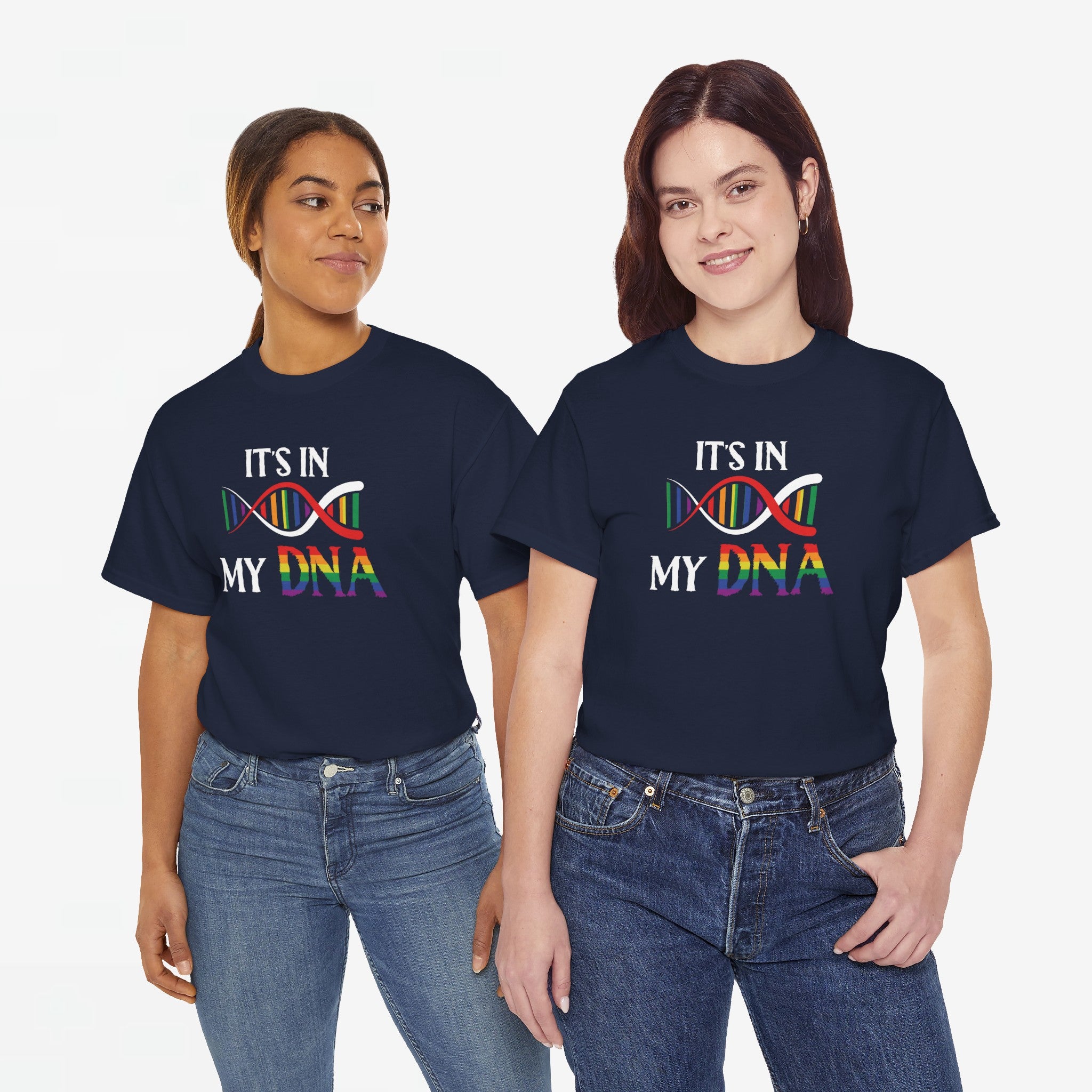 Gay Pride T-shirt - It's In My DNA - Oversized #48
