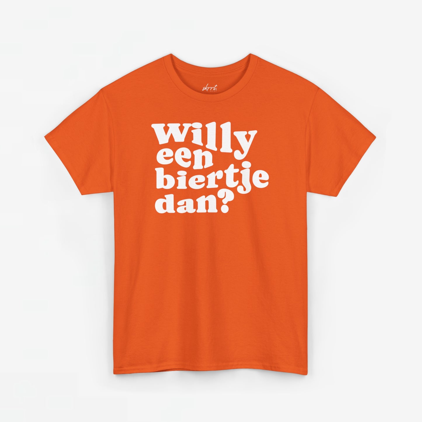 Willy een biertje dan? | Front Print | Koningsdag T-shirt | Oversized