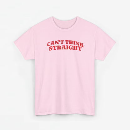 Gay Pride T-shirt -  Can't Think Straight - Oversized Tee