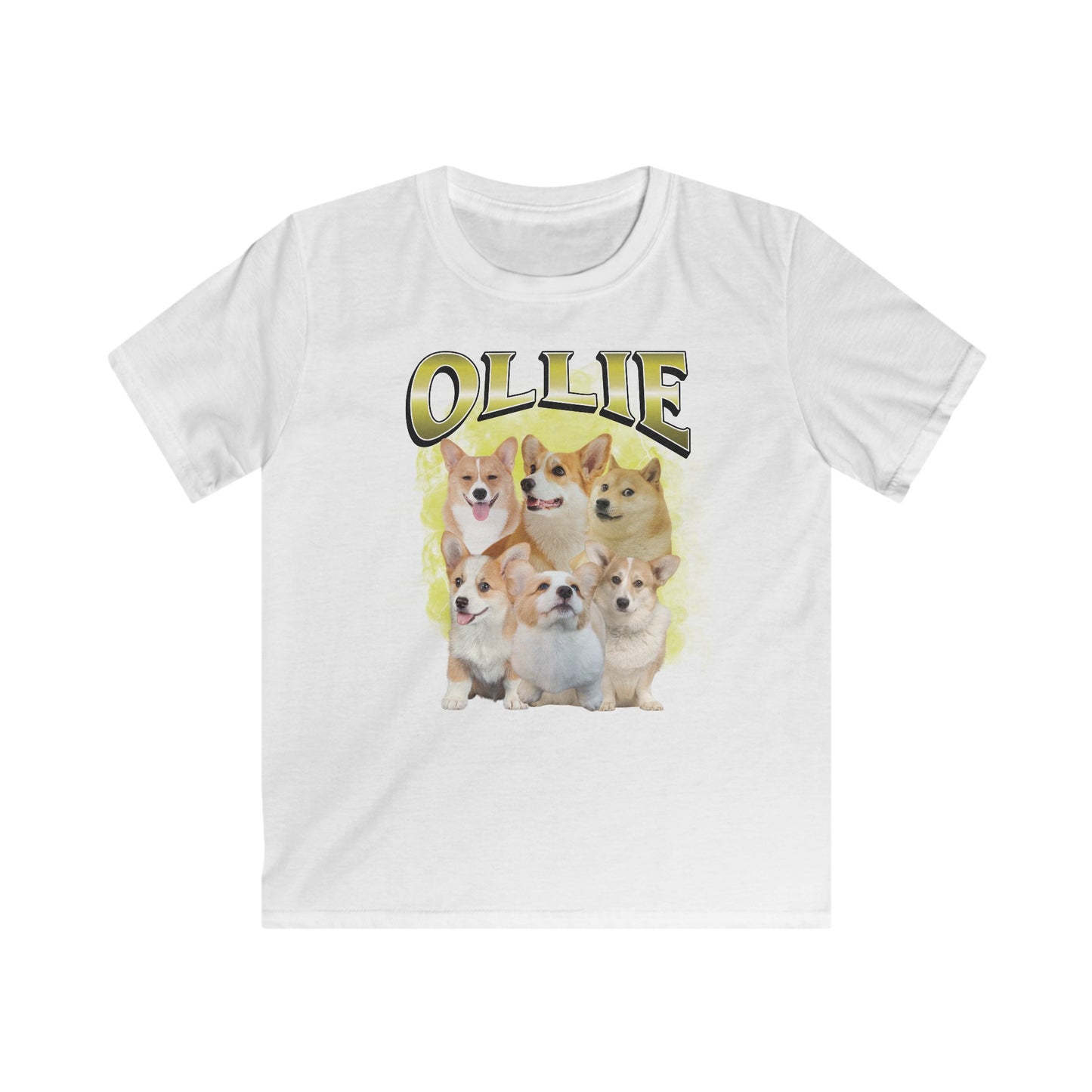 Gepersonaliseerde Cadeau voor Kinderen - Huisdier Foto T-shirt - Bootleg Softstyle Shirt