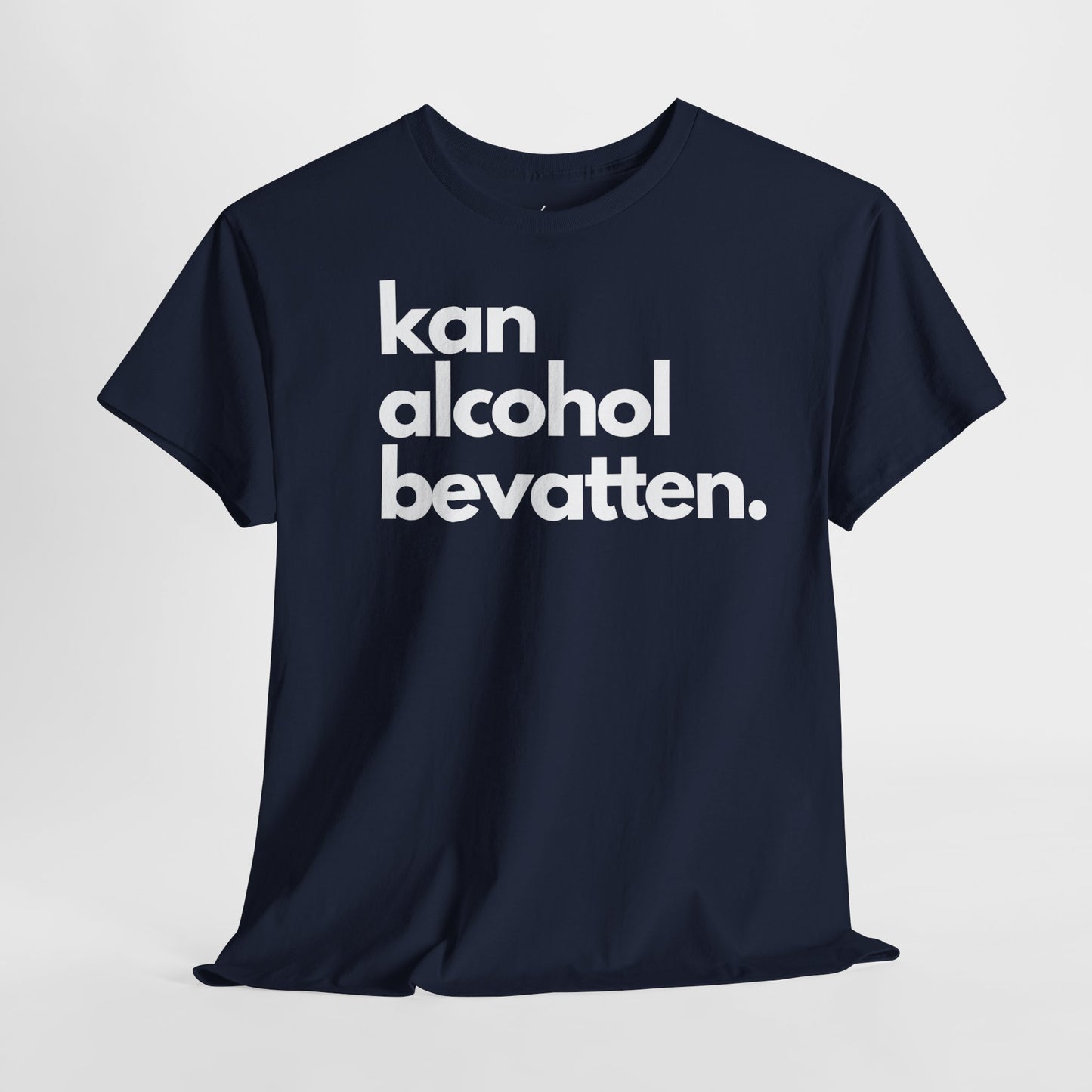 Kan Alcohol Bevatten | Front Print | Koningsdag T-shirt | Oversized