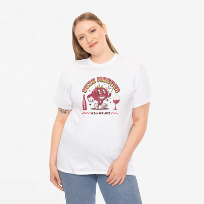 Moederdag Mama Cadeau - T-shirt - Deze Moeder Wil Wijn - Oversized - #97