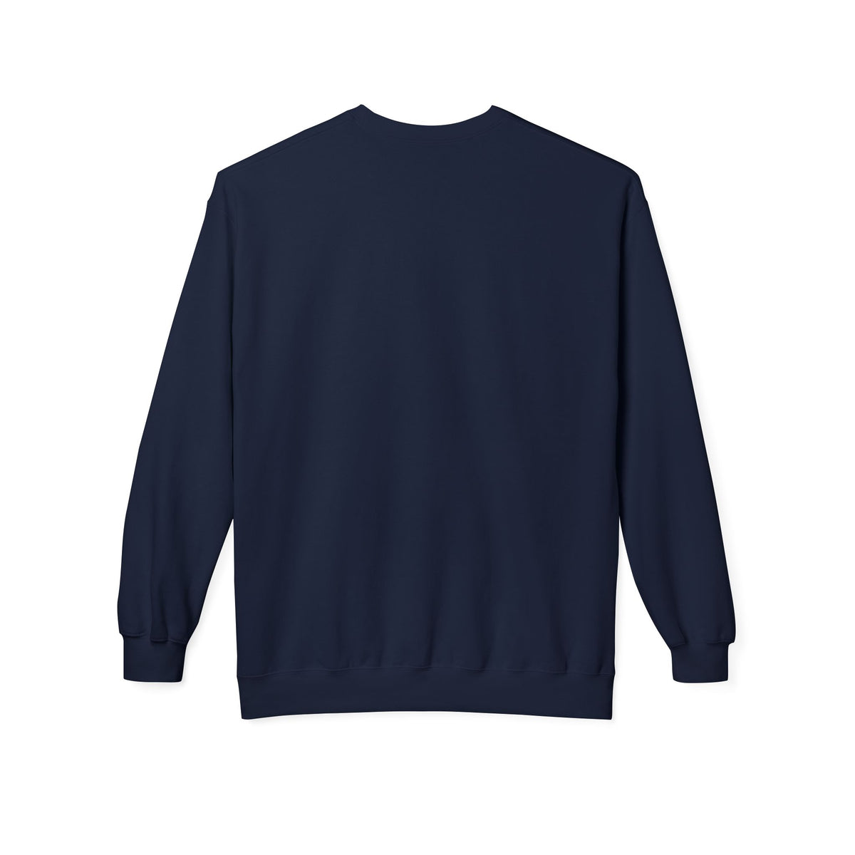 Navy varsity sweater, achterkant zonder opdruk
