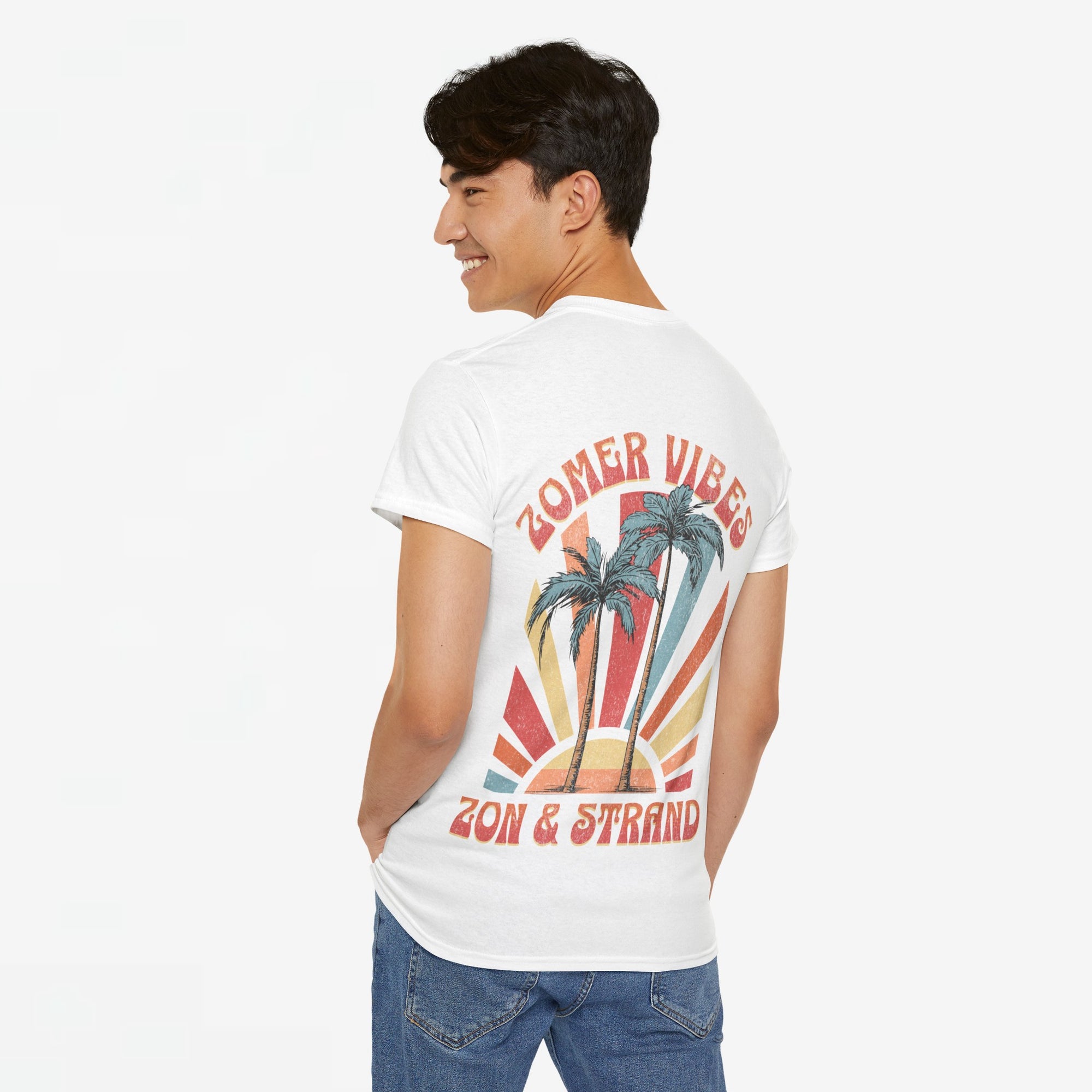 Zomer T-shirt voor Heren - Skrrtshirt Zomervakantie Oversized Tee #9 - Zon & Strand