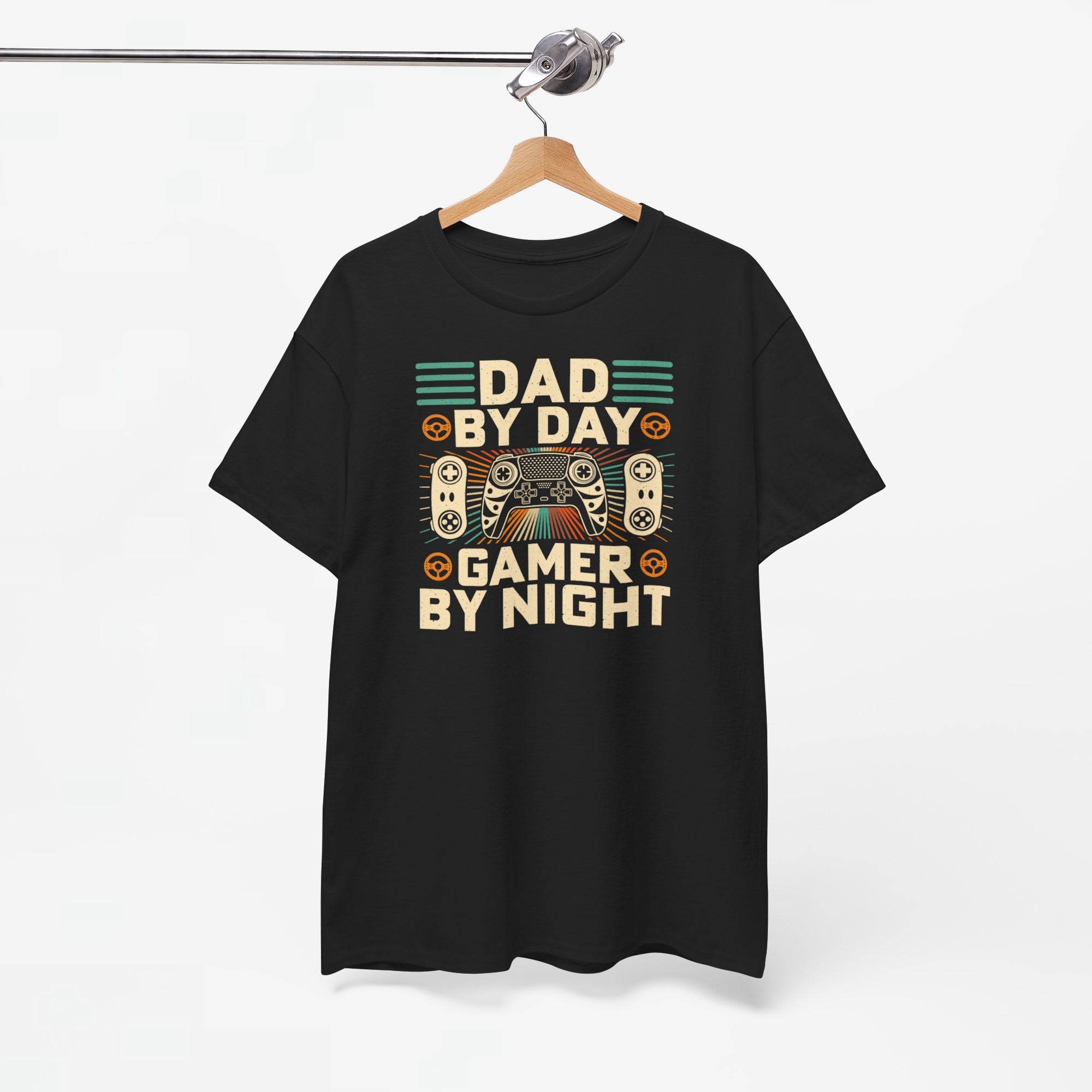 Vaderdag Papa Cadeau - T-shirt - Dad by Day, Gamer by Night - Oversized #6