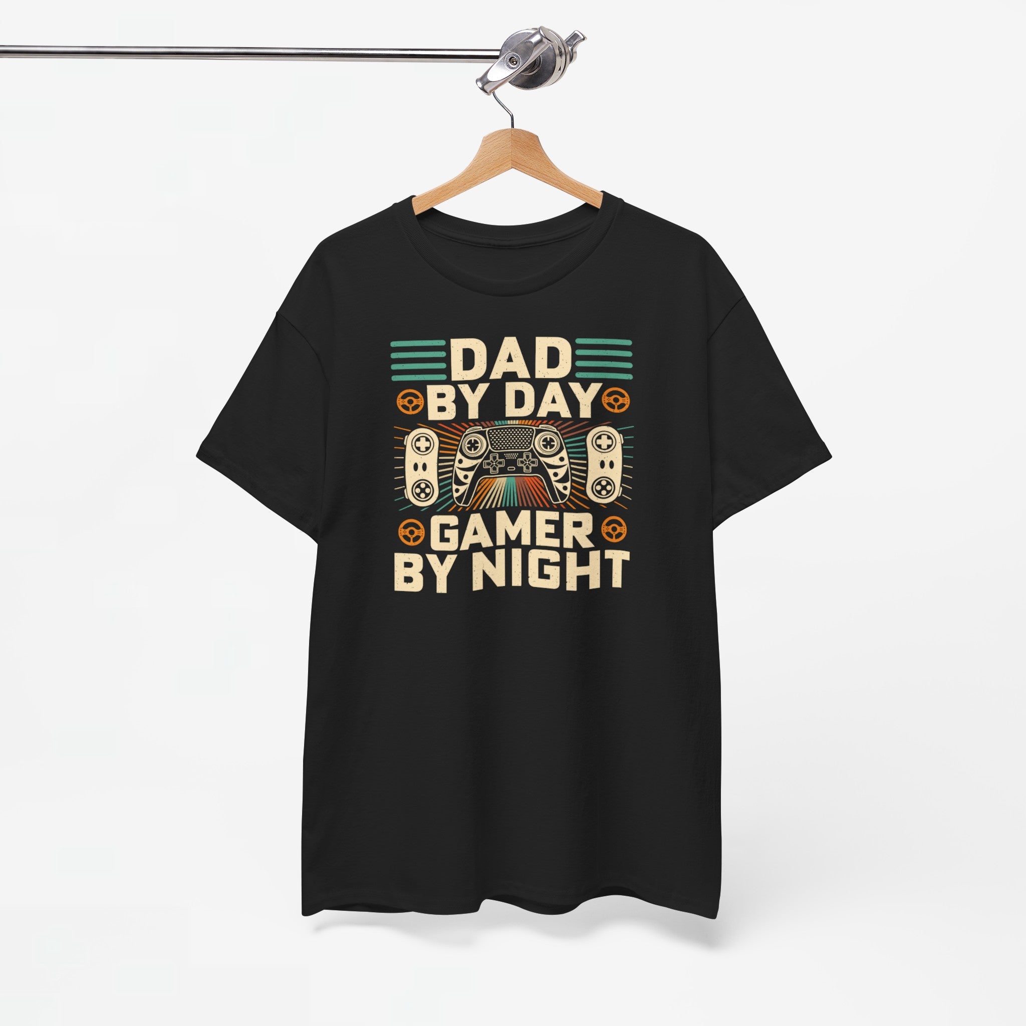 Vaderdag Papa Cadeau - T-shirt - Dad by Day, Gamer by Night - Oversized #6