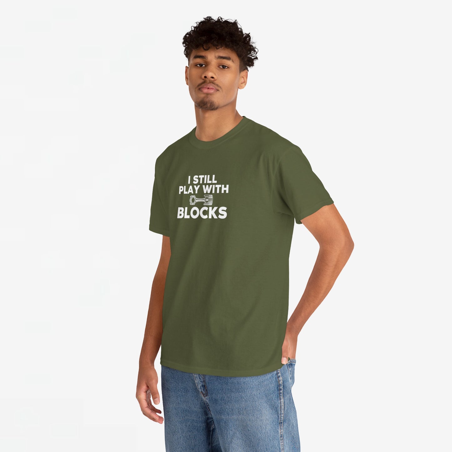 Vaderdag Papa Cadeau - T-shirt - I still play with blocks - Oversized #57