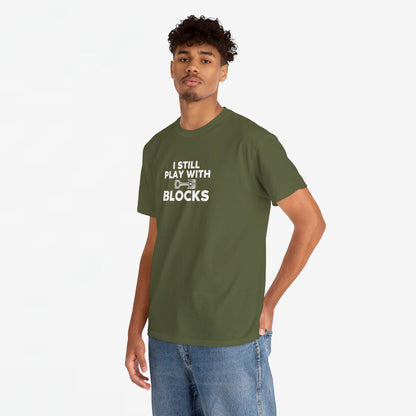Vaderdag Papa Cadeau - T-shirt - I still play with blocks - Oversized #57