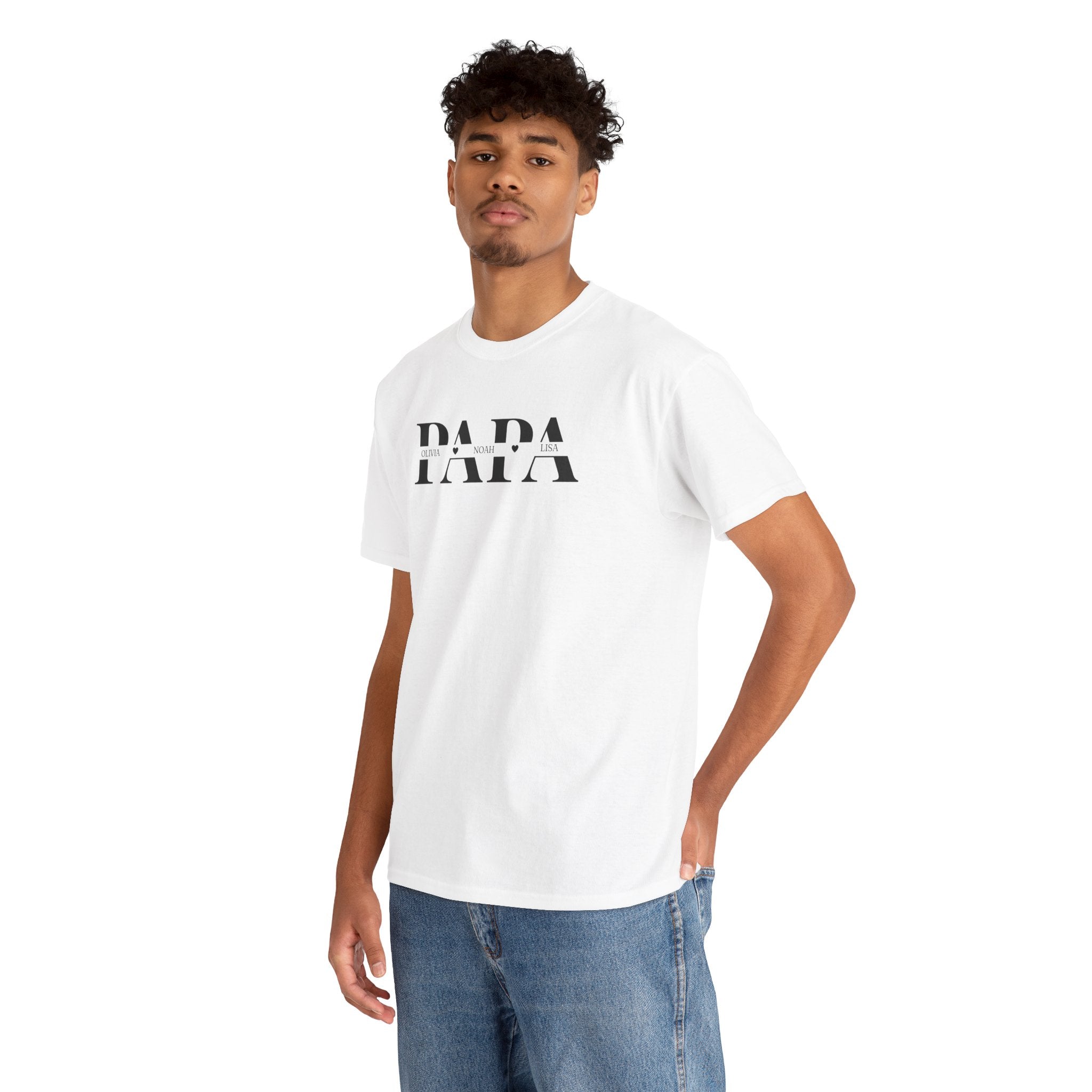 Gepersonaliseerde Vaderdag Papa Cadeau - T-shirt - Papa met namen