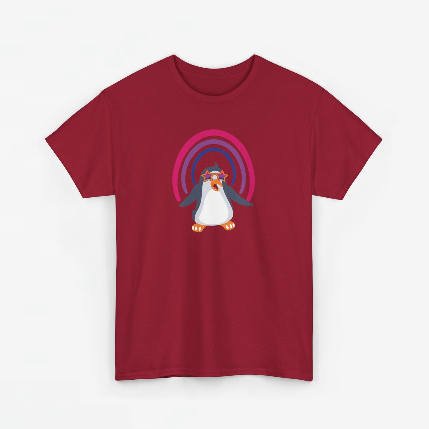 Gay Pride T-shirt - Bi Penguin - Oversized #59