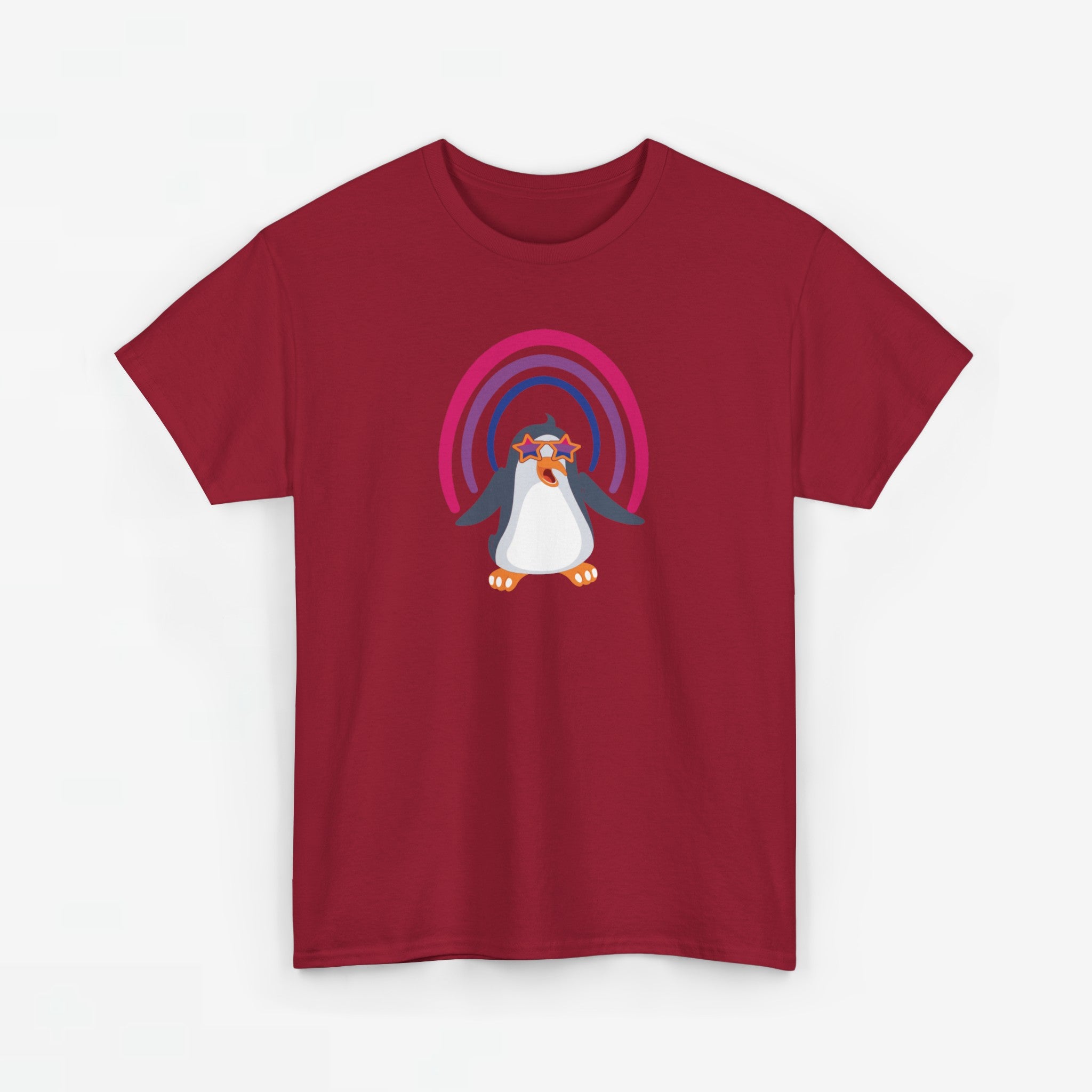 Gay Pride T-shirt - Bi Penguin - Oversized #59