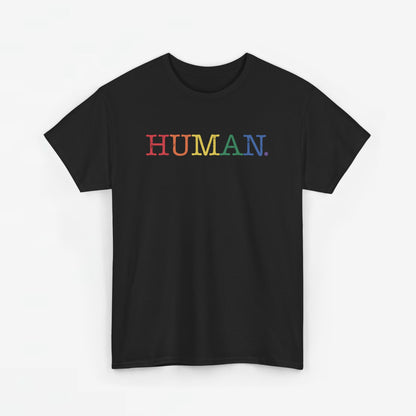 Gay Pride T-shirt - Regenboog Human - Oversized #1