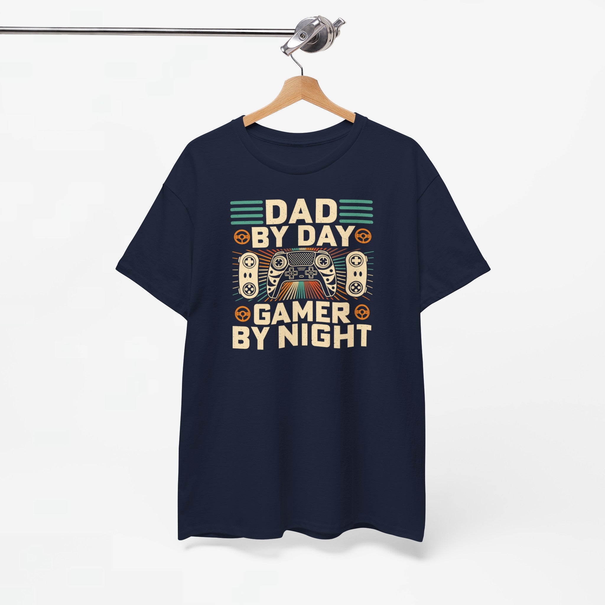Vaderdag Papa Cadeau - T-shirt - Dad by Day, Gamer by Night - Oversized #6