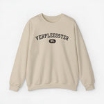Beige trui met lange mouwen en 'VERPLEEGSTER' print met NL-logo vooraan.