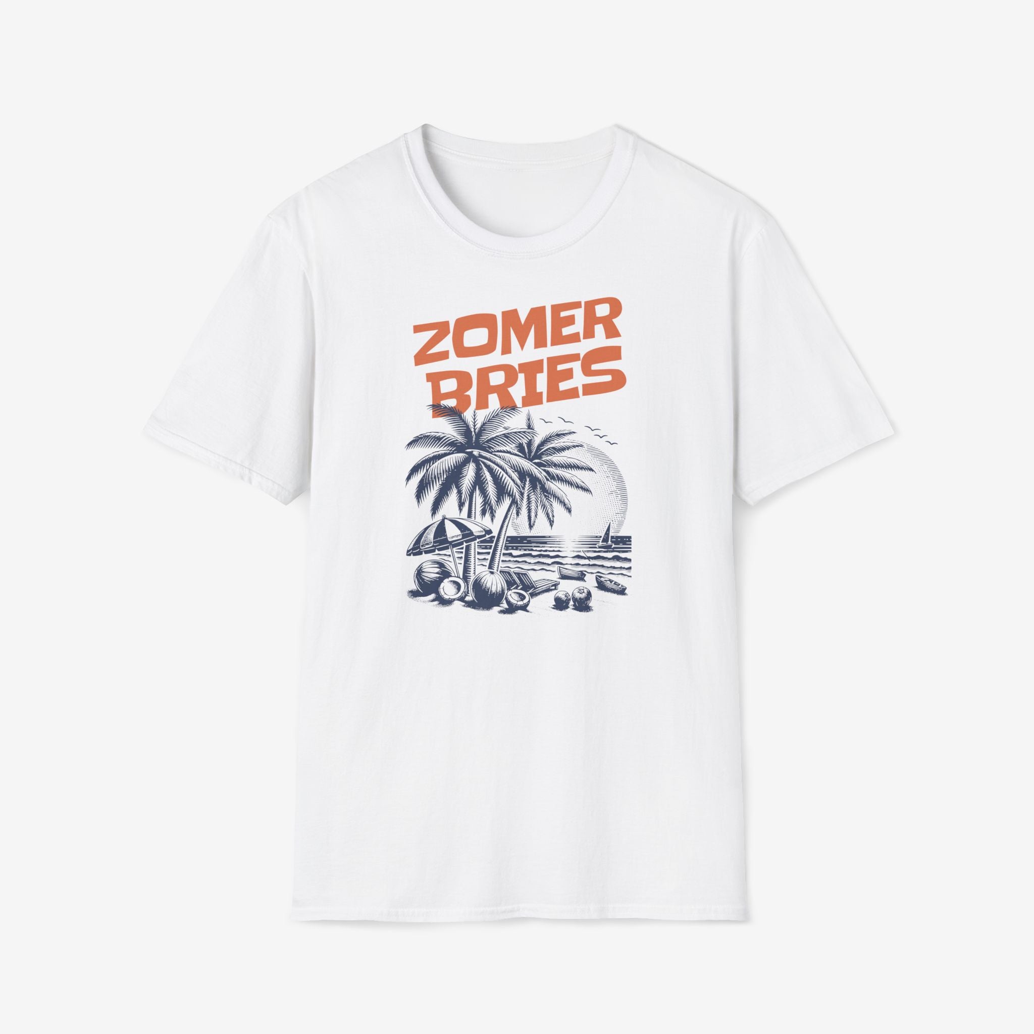 Dames Zomer T-shirt met print - Zomer Bries | SkrrtShirt