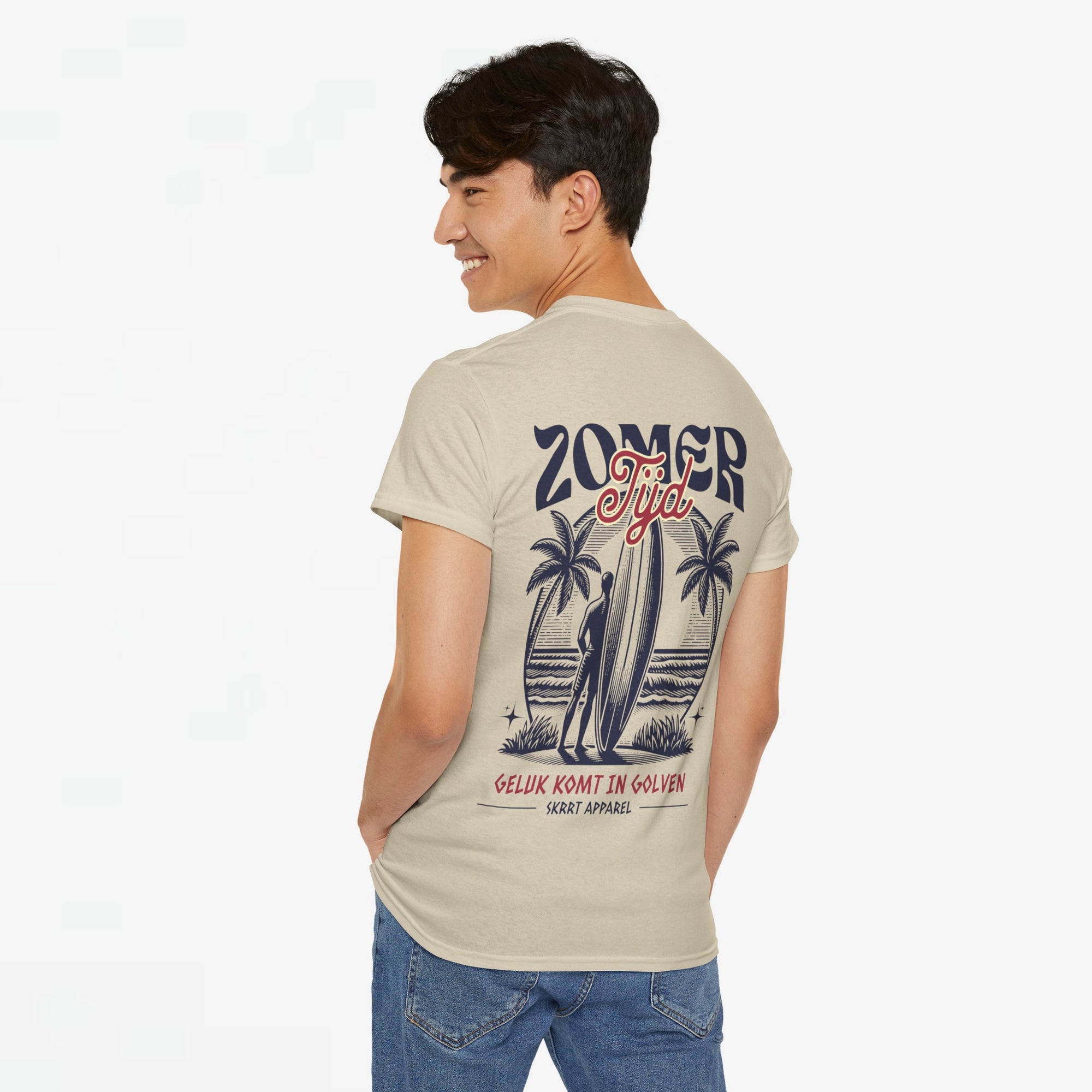 Zomer T-shirt voor Heren - Skrrtshirt Zomervakantie Oversized Tee #4- Zomer Tijd