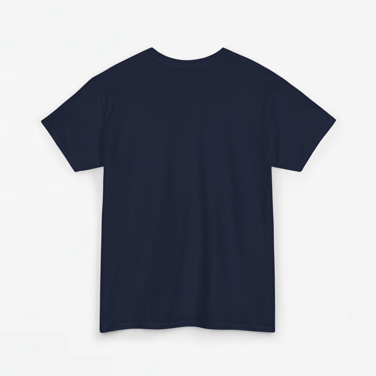 Donkerblauw Mama T-shirt zonder zichtbare print, ronde hals
